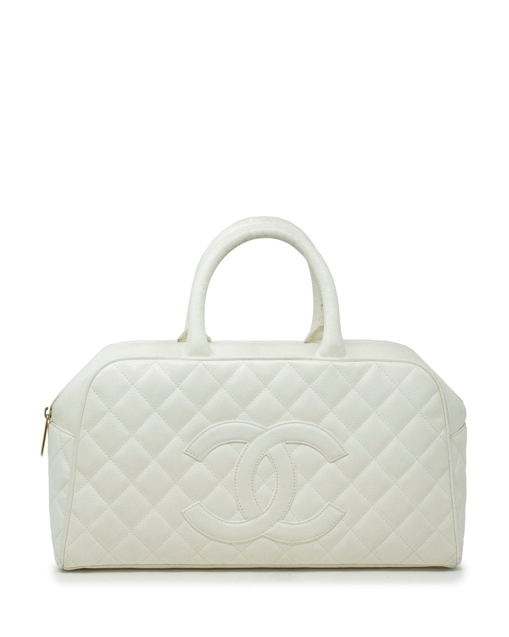 Chanel Chanel Mini Boston Pink Quilted Caviar Leather Hand Bag
