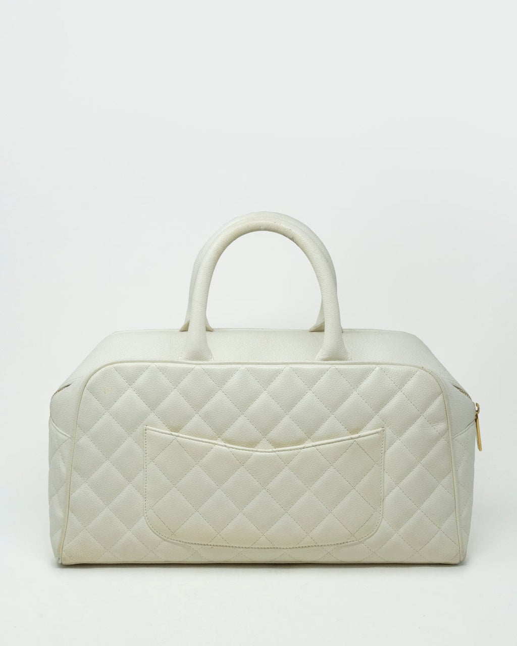 Chanel White Caviar Bowling Bag GHW - AGL1869 – LuxuryPromise