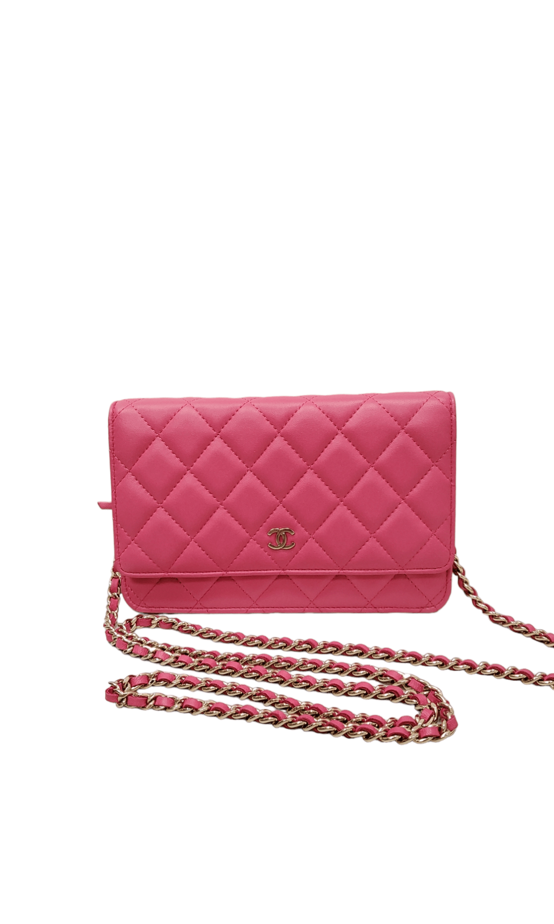 Chanel Chanel WOC Pink Lambskin LGHW SKC1347