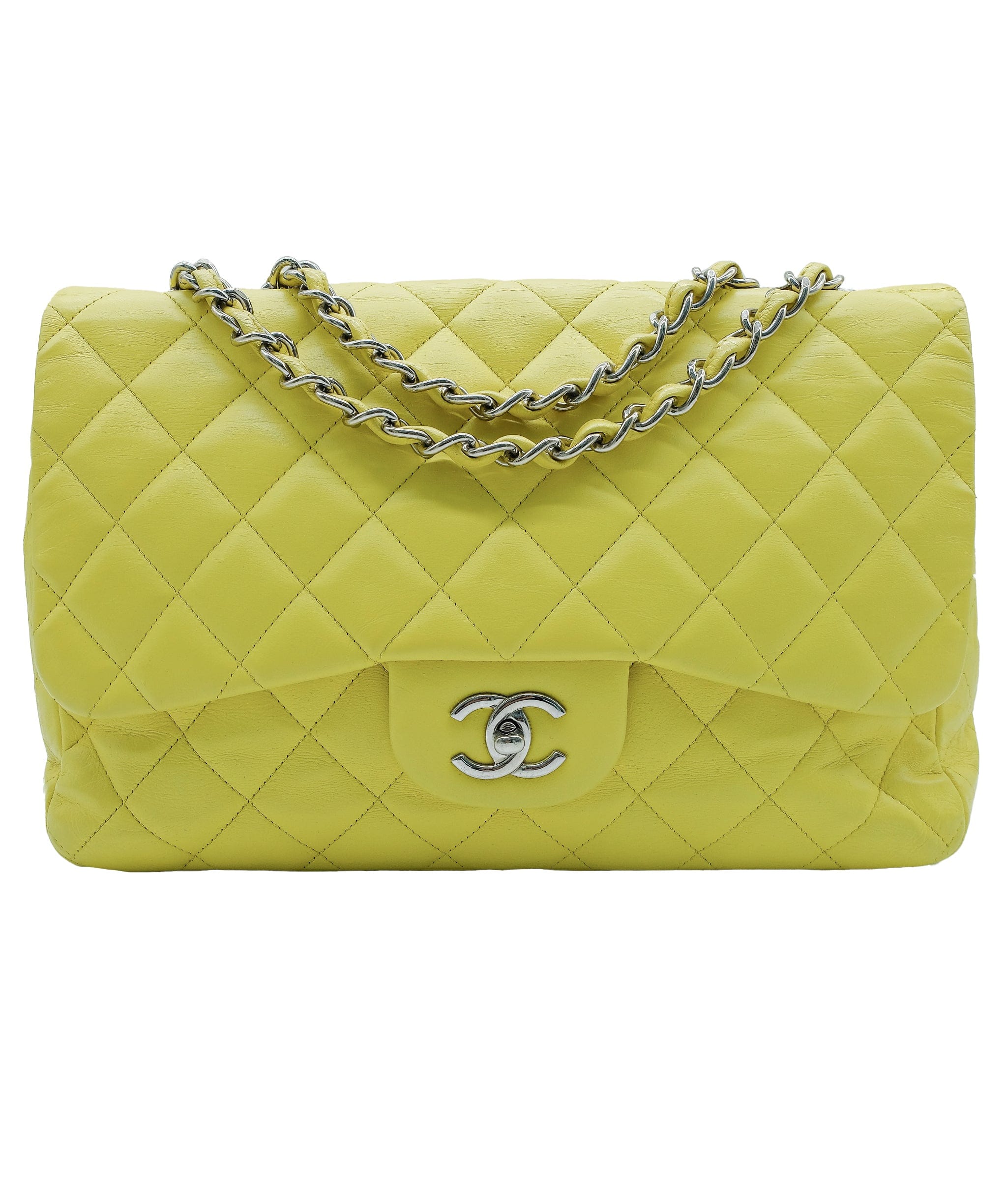 Classic Jumbo Double Flap Bag Quilted Lambskin Flap