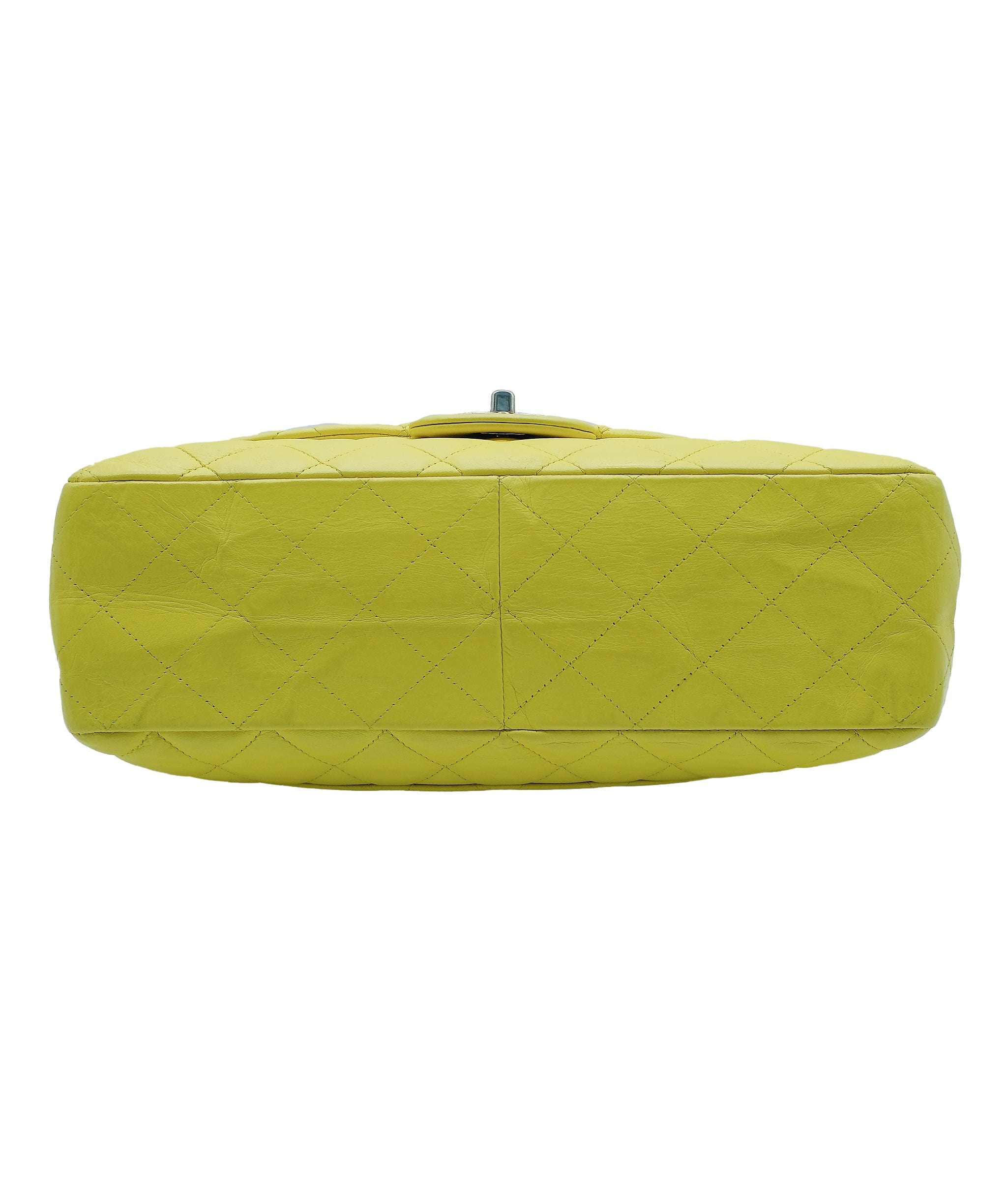 Chanel Chanel Yellow Jumbo Classic Flap Bag REC1252