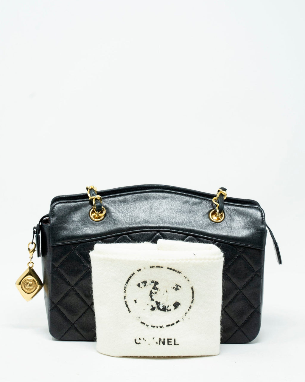 Rare Vintage CHANEL 1 series (1989-1991) black quilted lambskin leathe –  LuxuryPromise