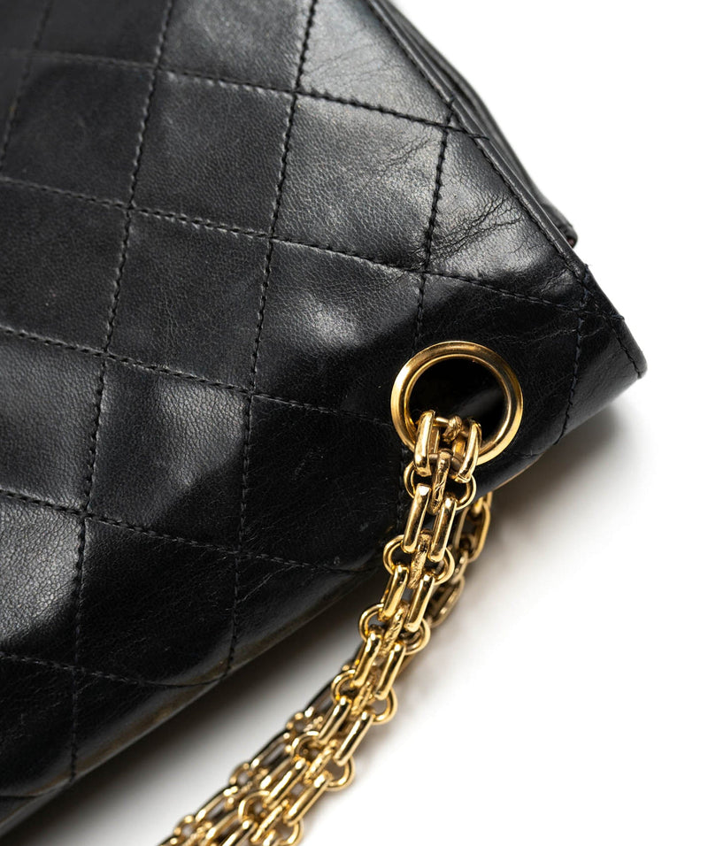 Chanel Vintage Classic Flap with Mademoiselle Chain Medium c.1970s