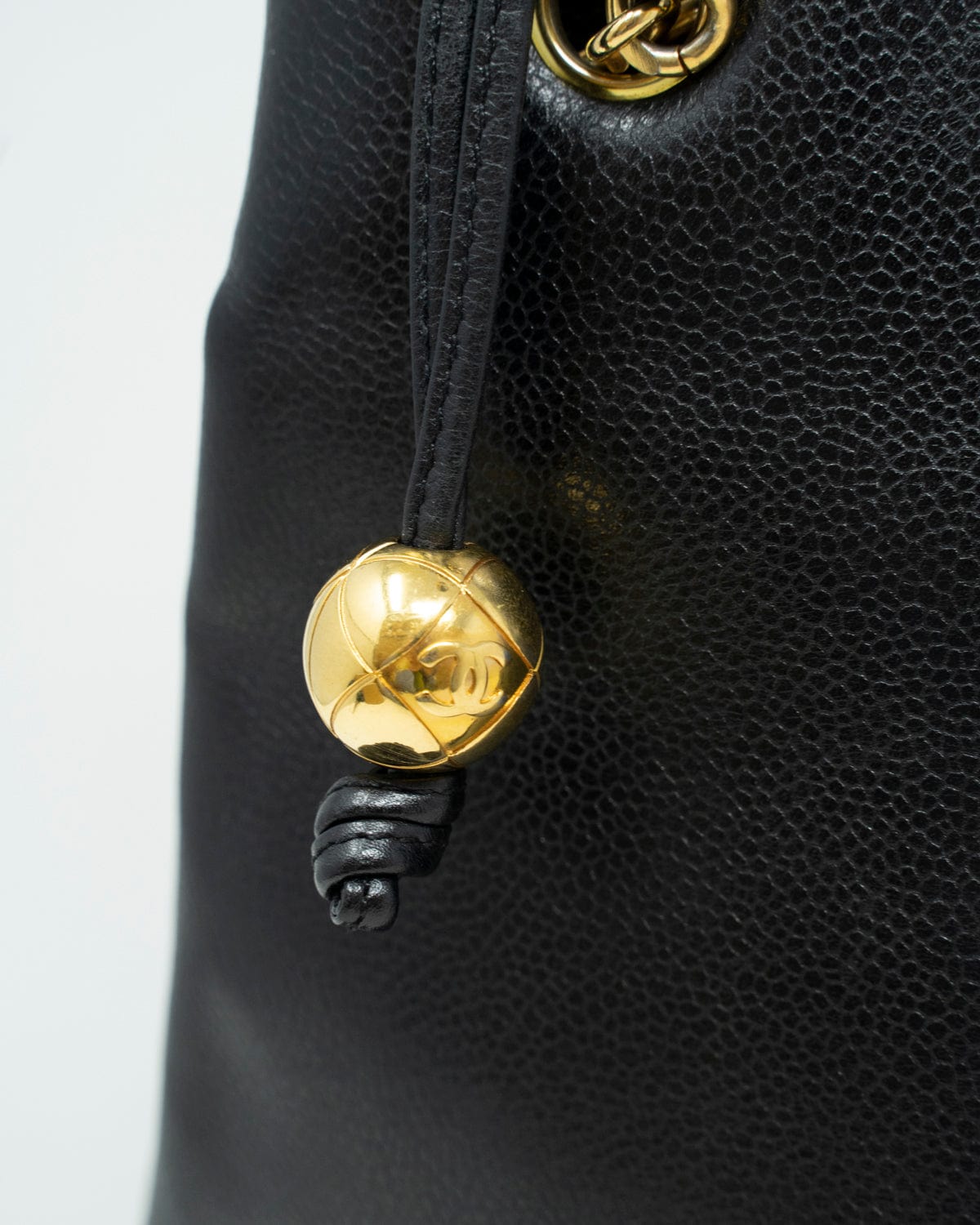 Chanel Vintage Chanel Black Caviar CC Shoulder Bag - AWL2261