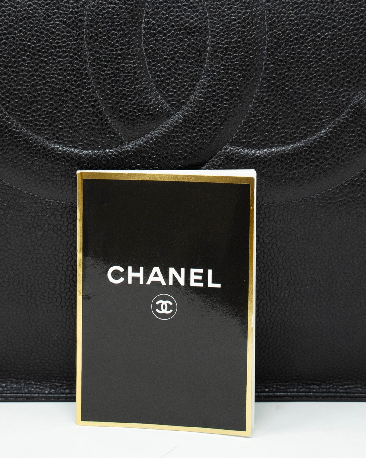 Chanel Vintage Chanel Black Caviar Shopper Tote - AWL2266