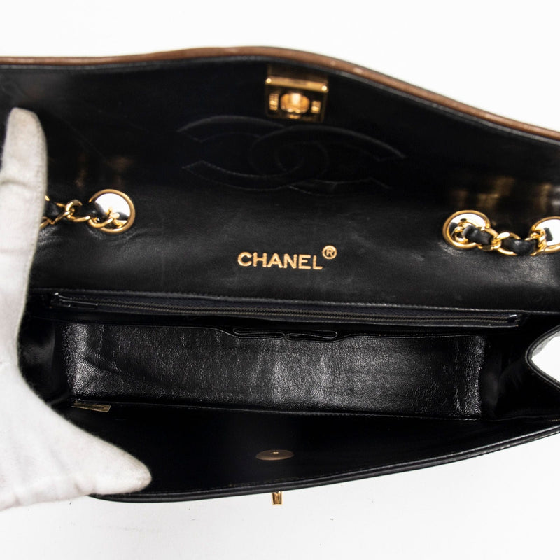 chanel purse black quilted