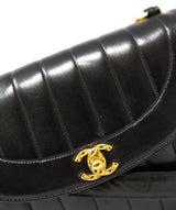 Chanel Vintage Chanel Black Mademoiselle Shoulder/Cross Bag - ASL2343