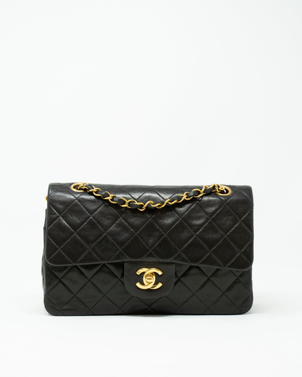Chanel Vintage Chanel Black Small Classic Double Flap Bag - AWL2256
