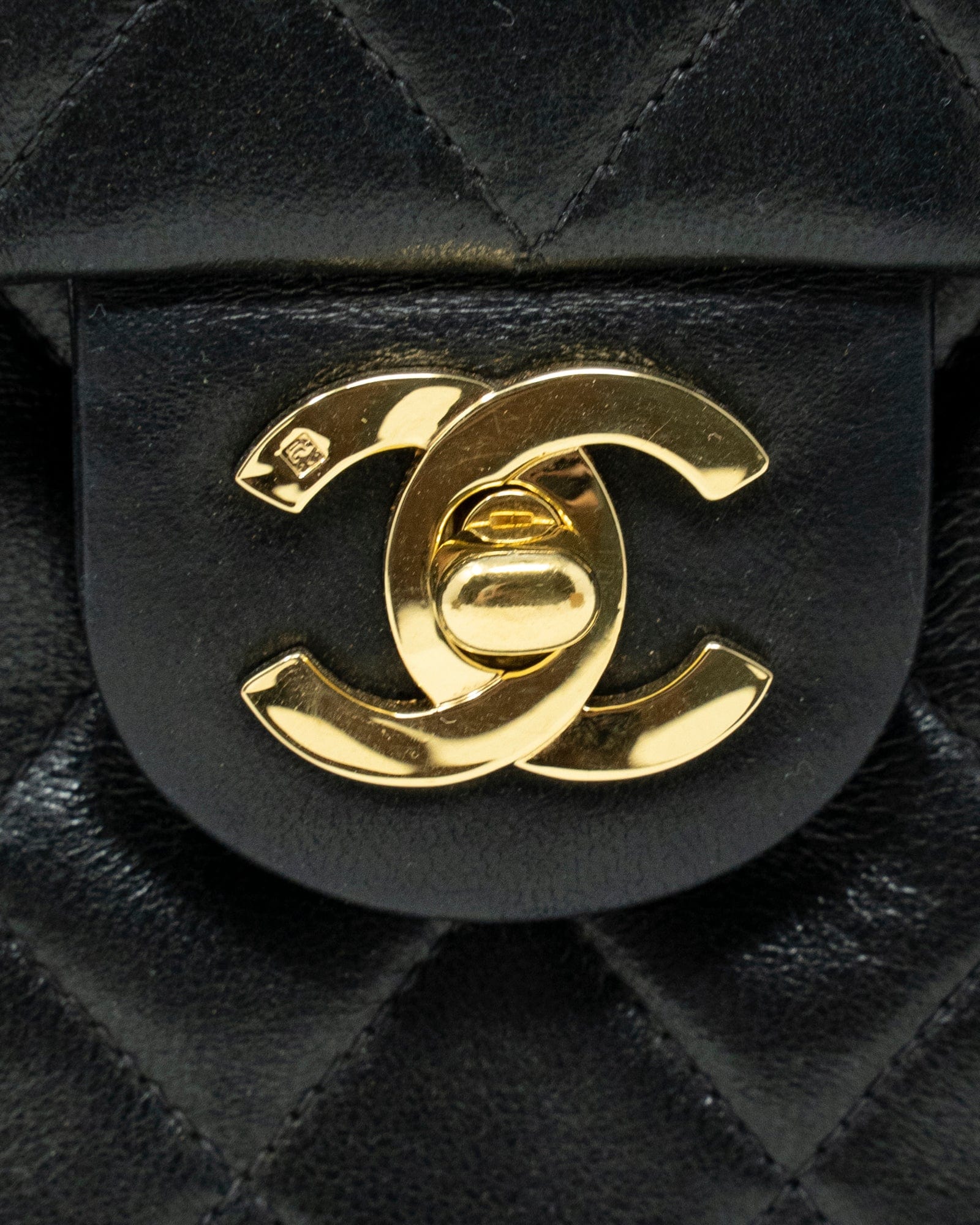 Chanel Vintage Chanel Black Square Mini Classic Flap Bag - ASL2420