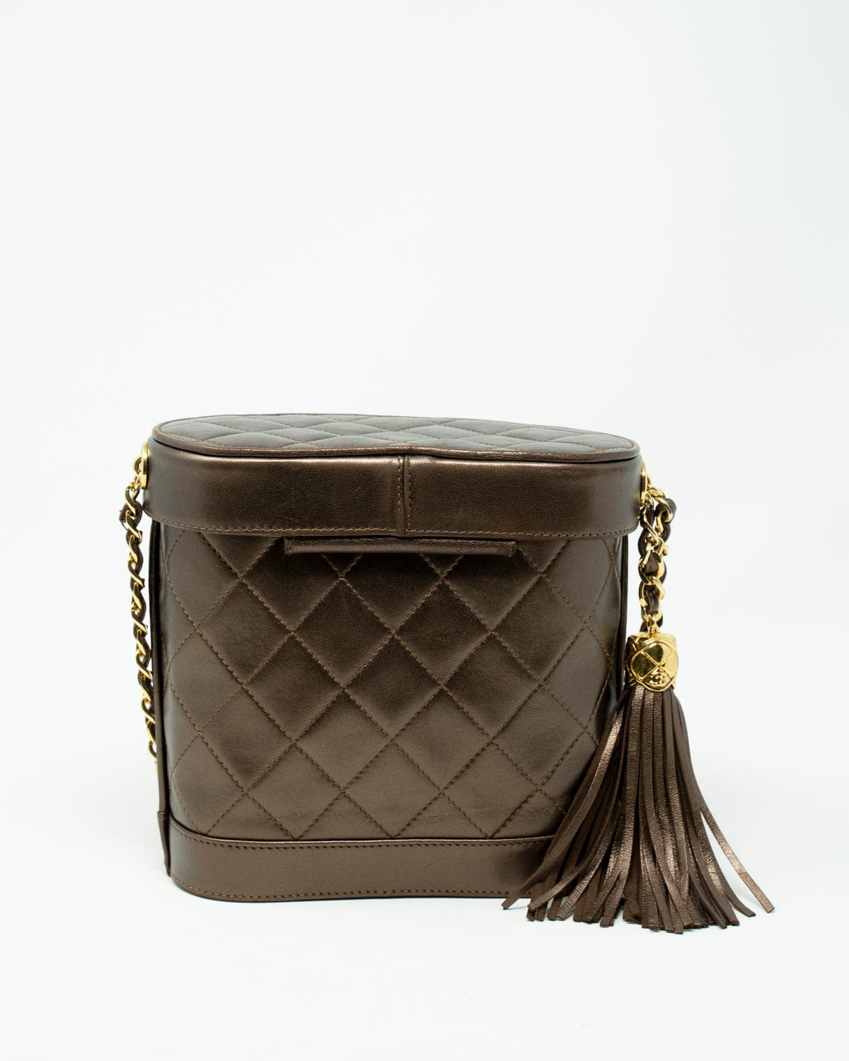 Chanel Vintage Chanel Bronze Vanity Case Bag - AWL2271