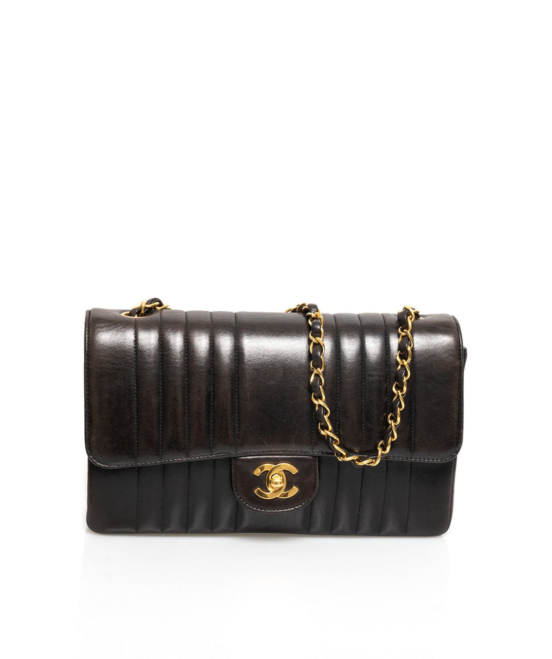 Chanel Vintage Chanel Mademoiselle 10" Medium Classic Flap Shoulder Bag  - ASL1459