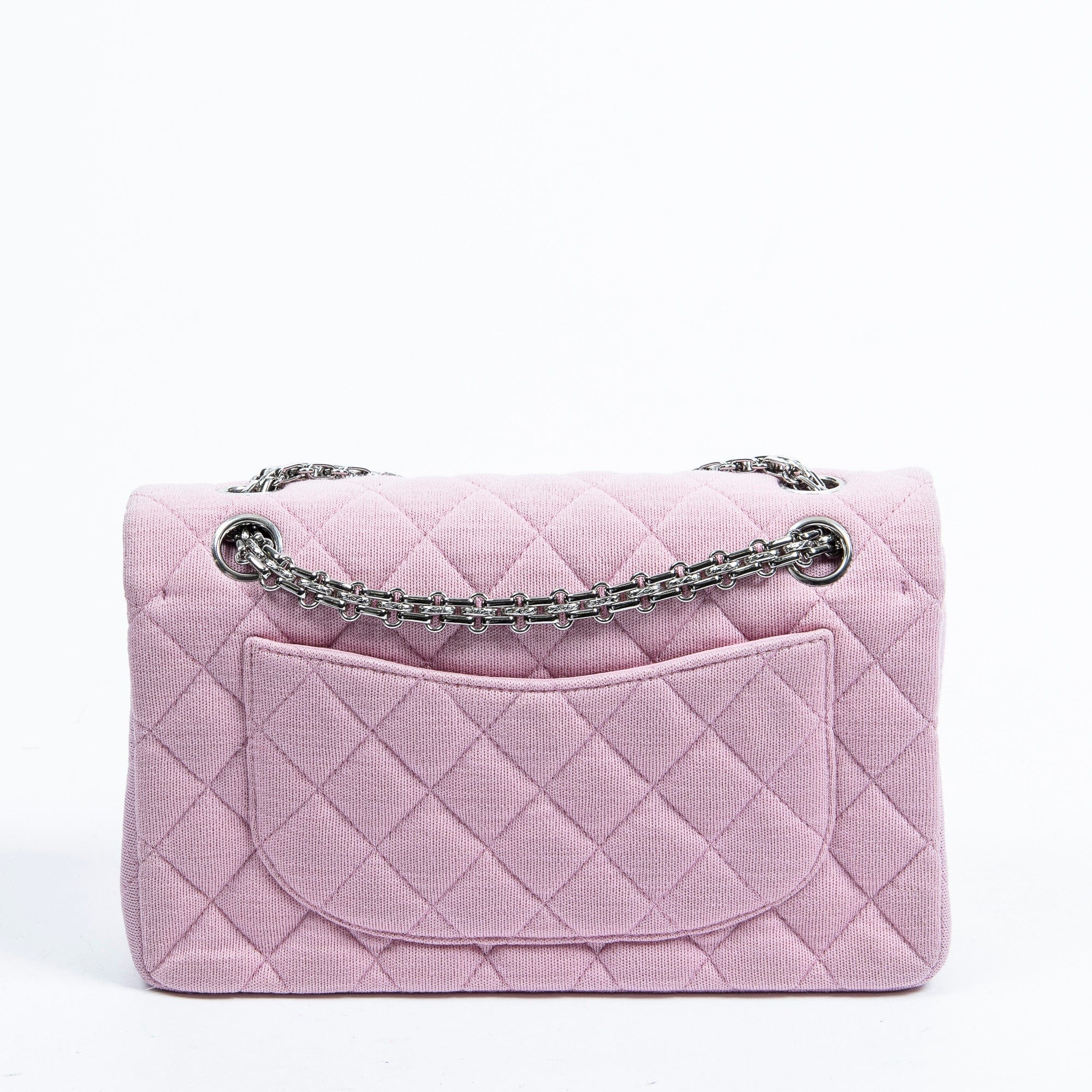 Chanel Chanel Pink Jersey Reissue Chain Small Double Flap AAT8883