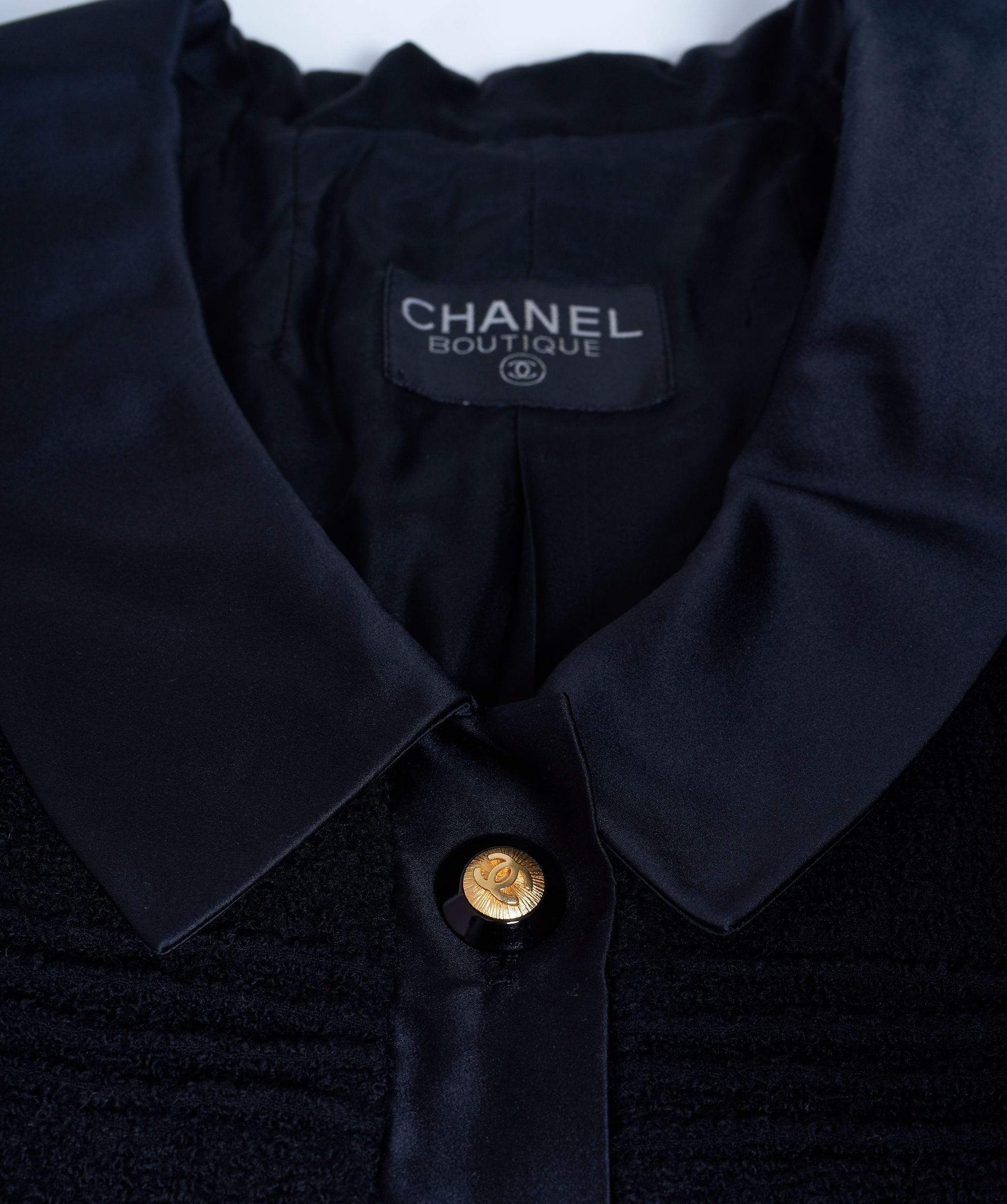 Chanel Chabek black tweed jacket