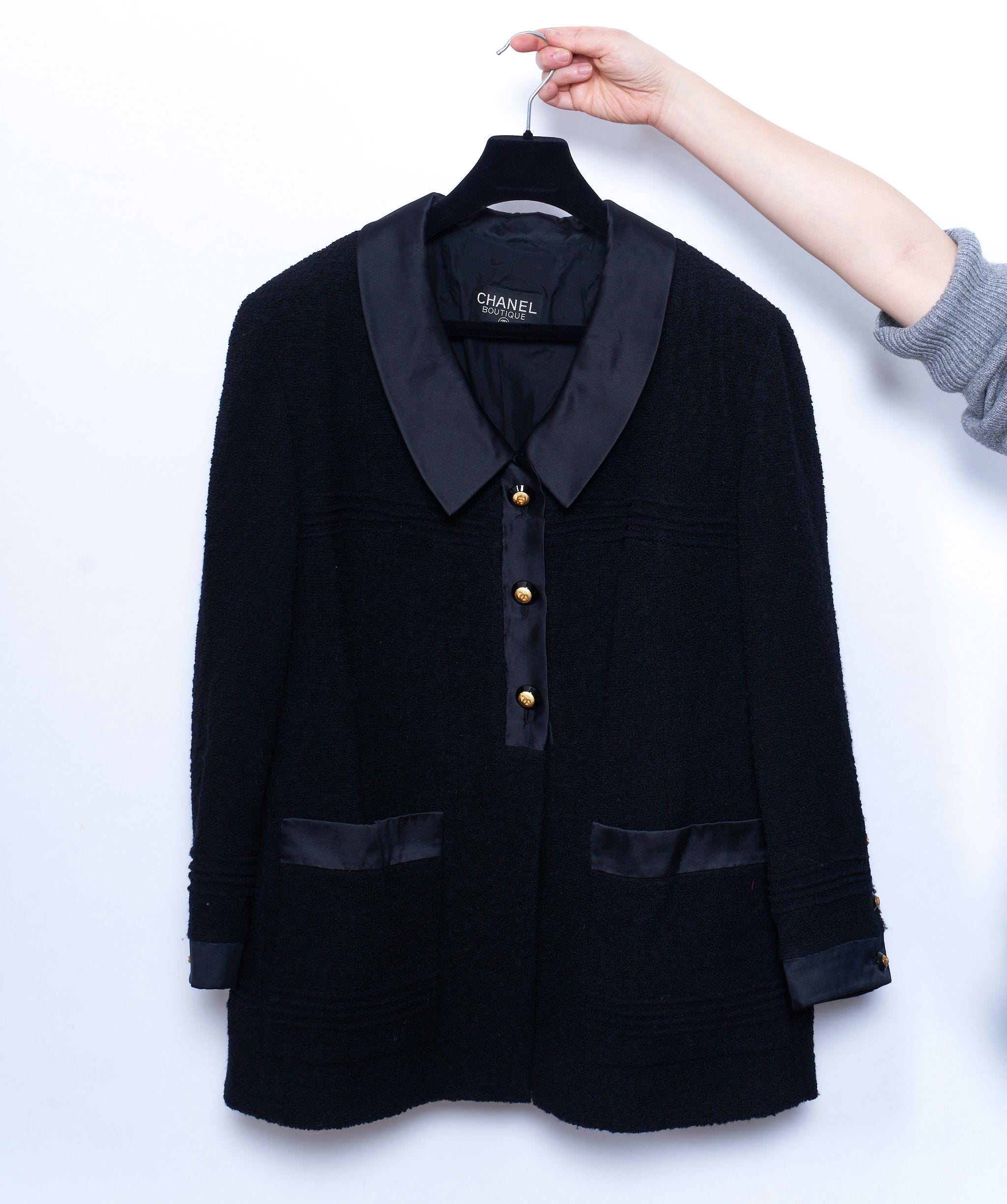 Chanel Chabek black tweed jacket