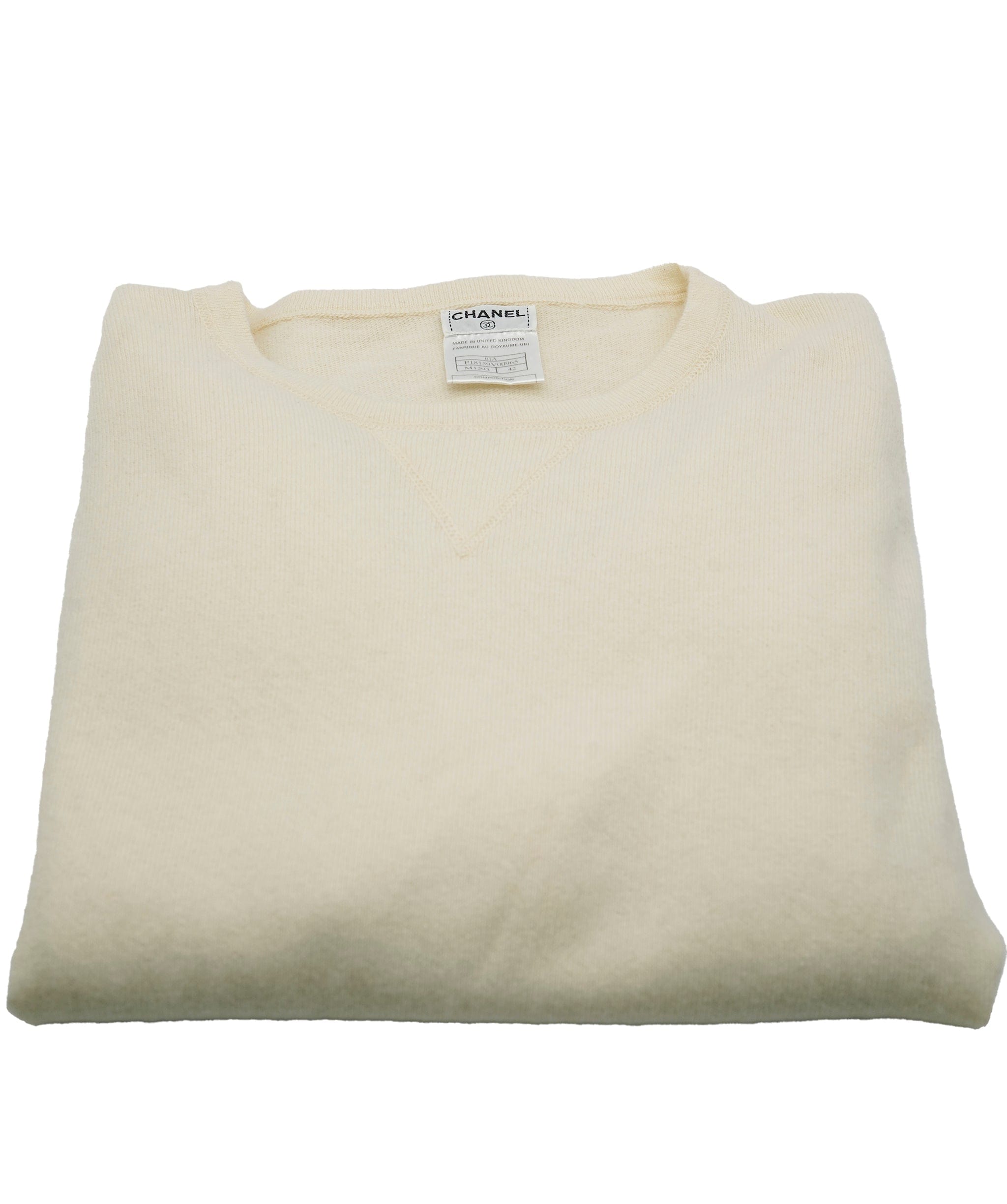 Chanel Chanel 01A Cashmere Sweater White ASL6400