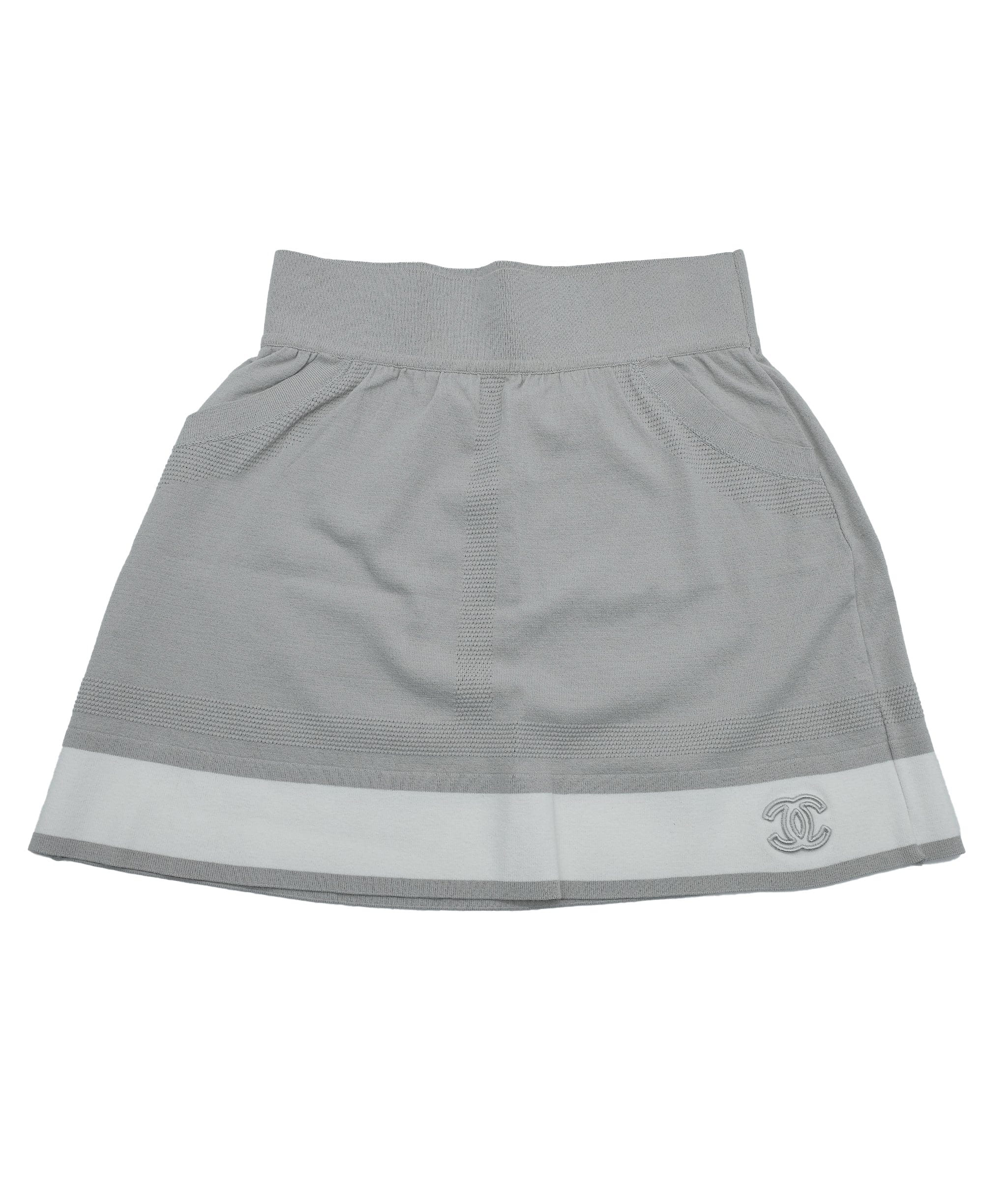 Chanel Chanel 10P Mini Skirt Gray
 ASL7488