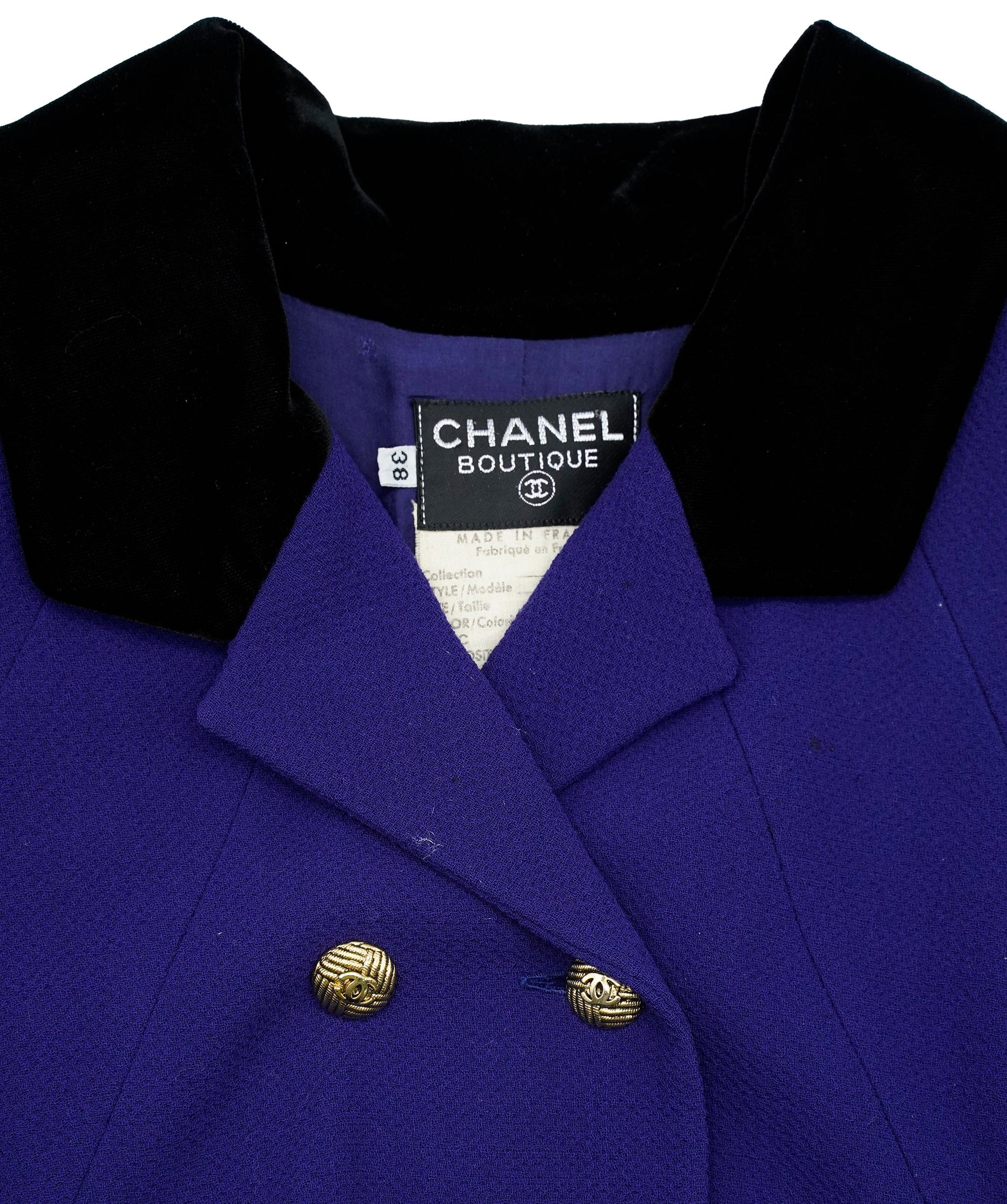 Chanel Chanel 95A Blazer Jacket Purple ASL2373