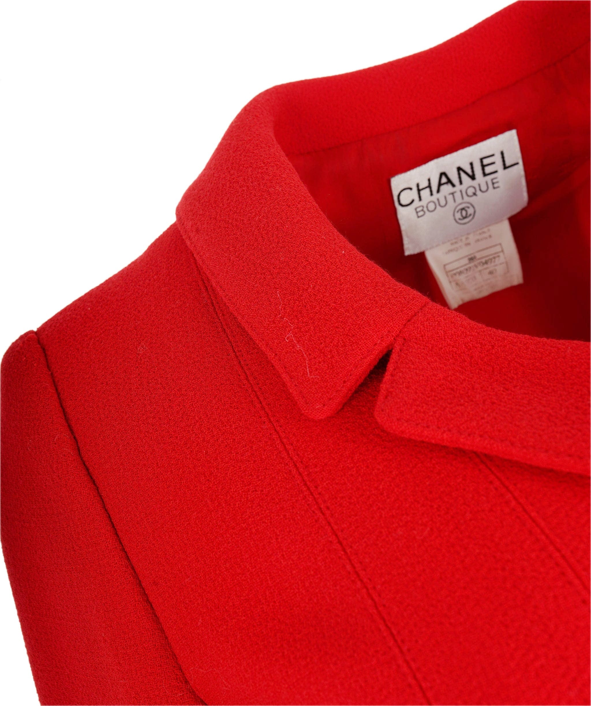 Chanel Chanel 96A Red Skirt Suit ASL4637
