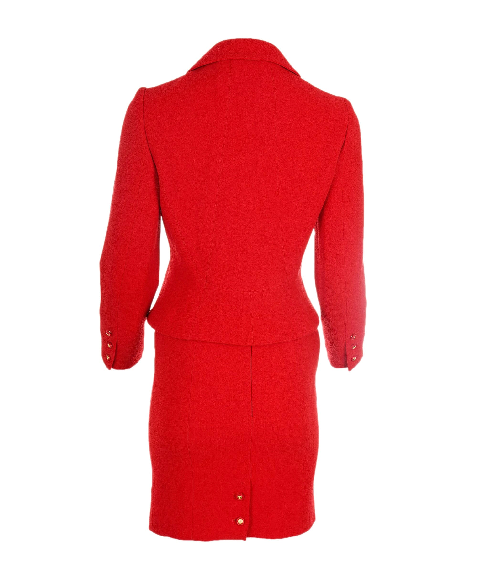 Chanel Chanel 96A Red Skirt Suit ASL4637