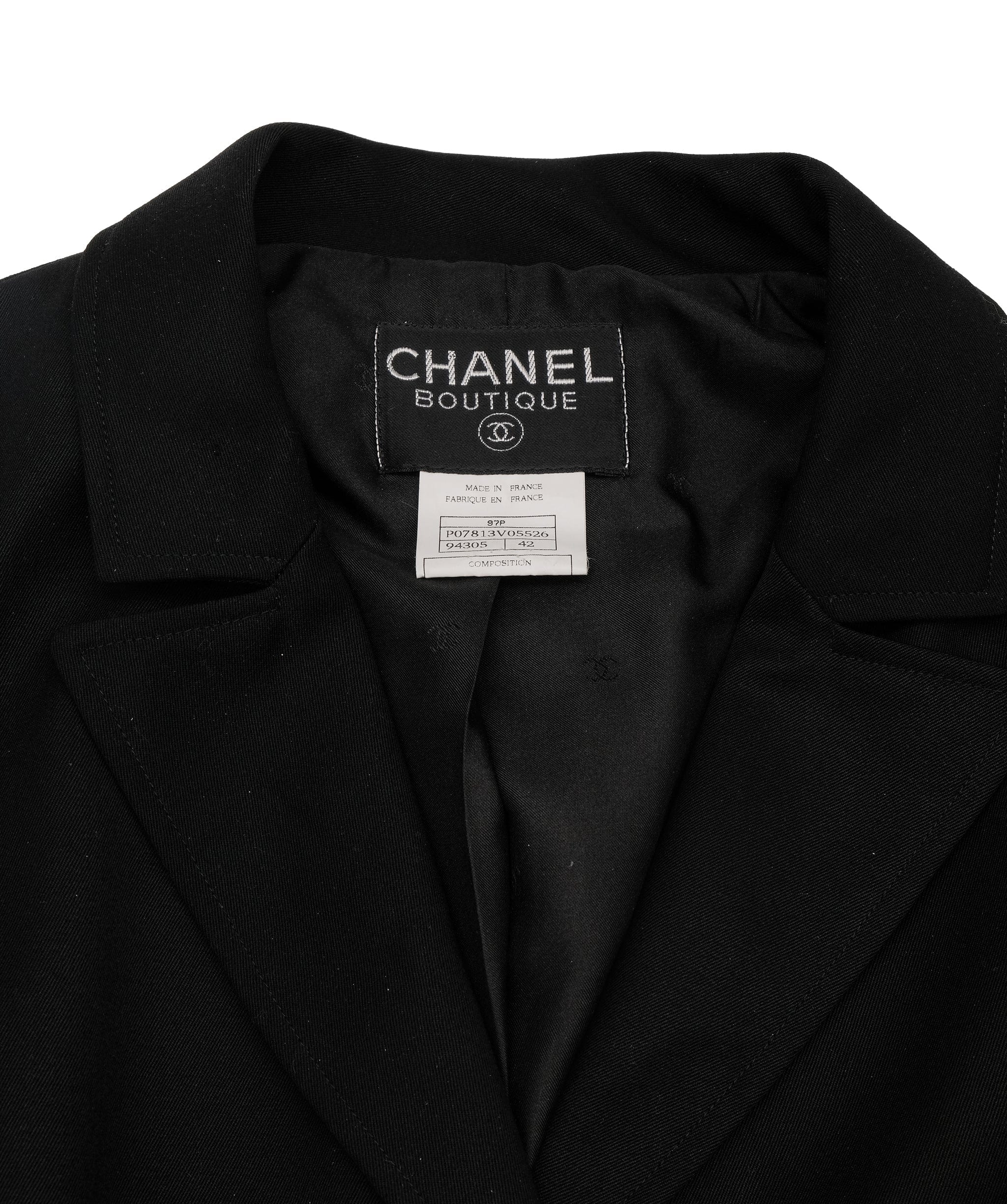 Chanel Chanel 97P Blazer Jacket Black #42 ASL7472