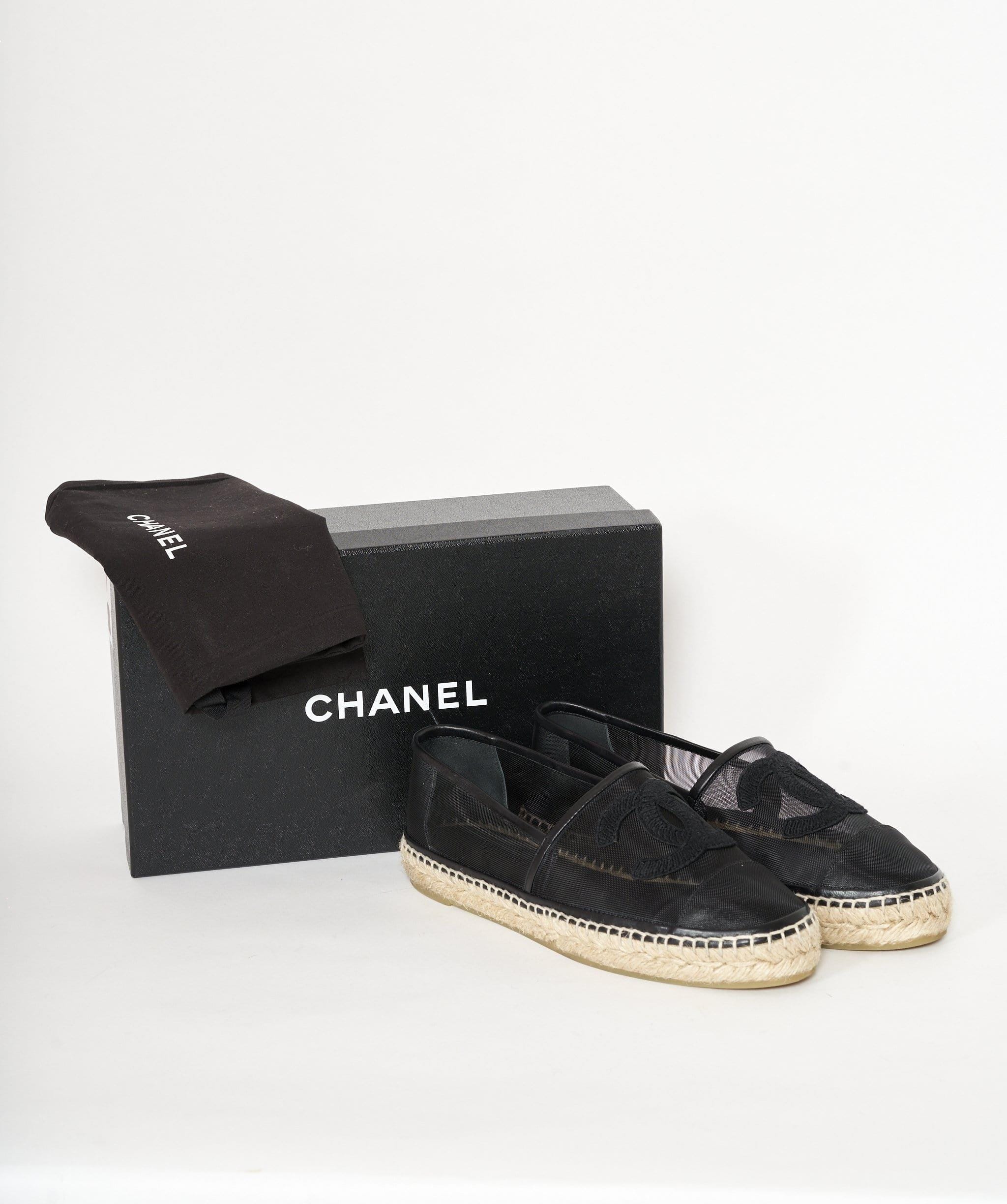 Chanel Chanel Black Espadrilles Size 40