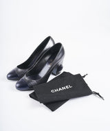 Chanel Chanel black heels camelia