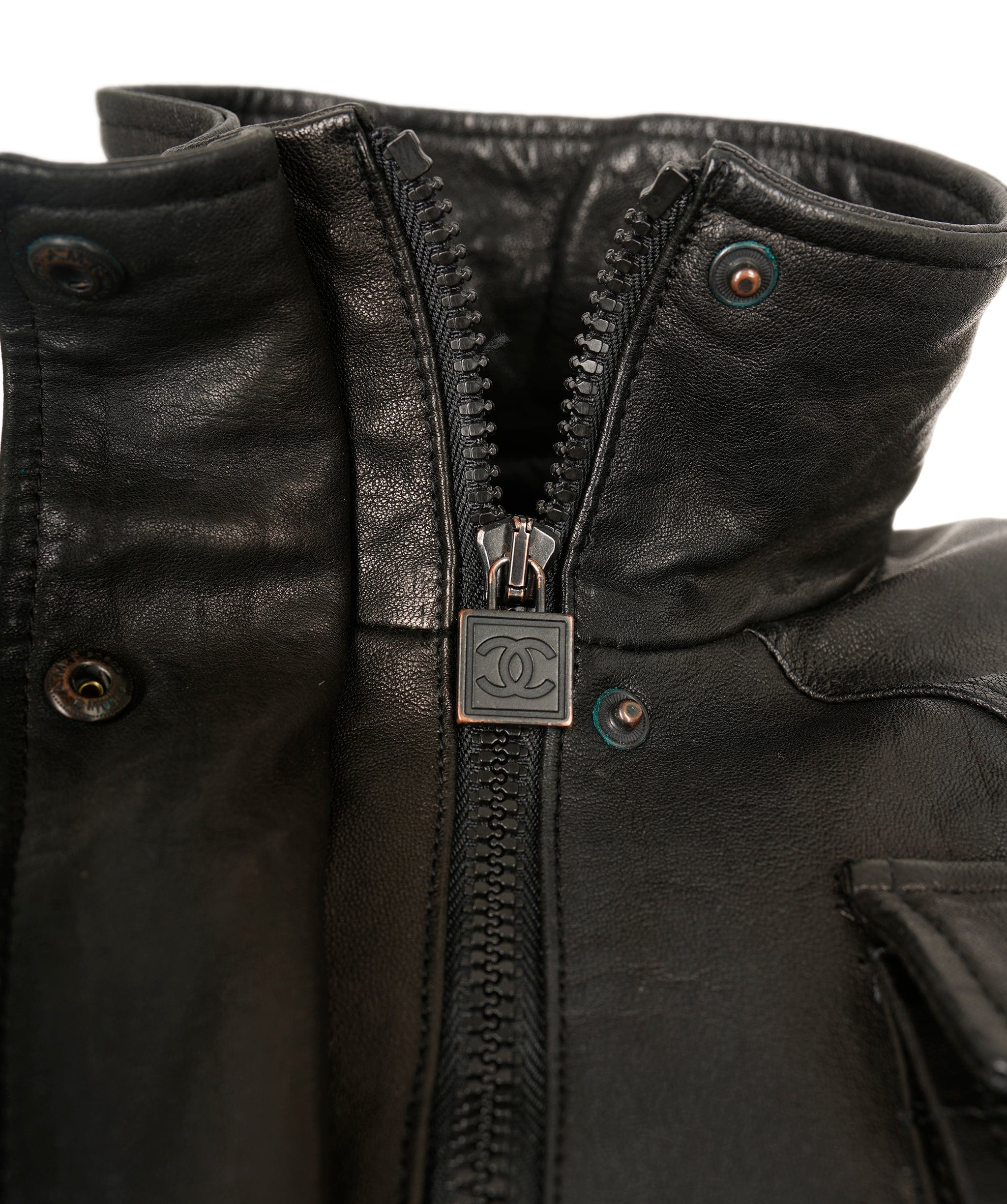 Chanel Chanel Black Leather Jacket ASL5187