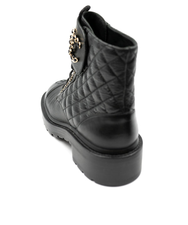 Chanel Chanel Black Quilted Ankle Boots LP-CHL-133 - AGC1070