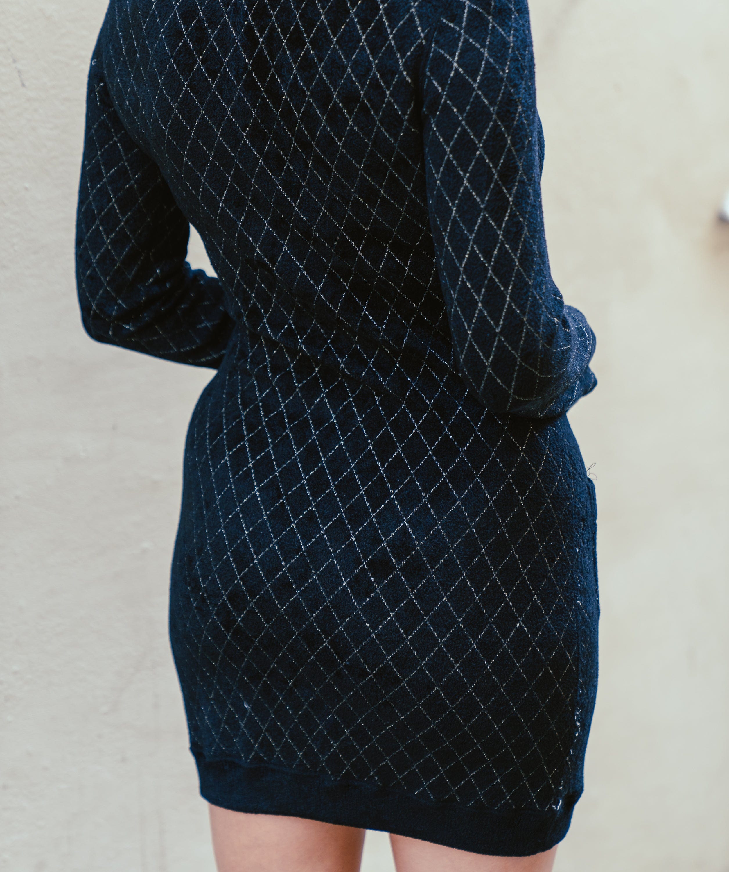 Chanel Chanel black tweed dress with 2 pockets FR38 ASL3833