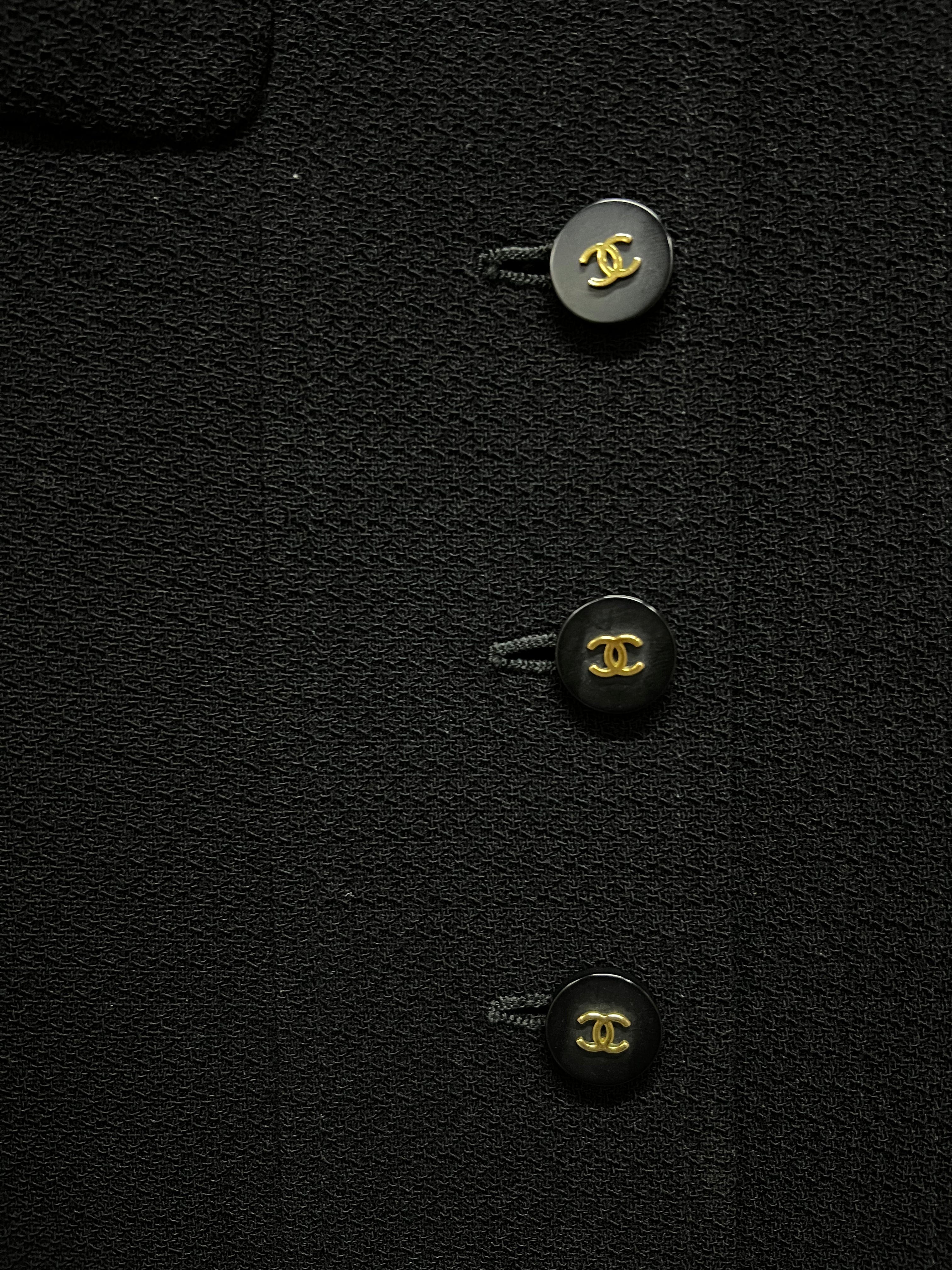 Chanel Chanel Boutique 94A Black Longline Jacket - ASL2335