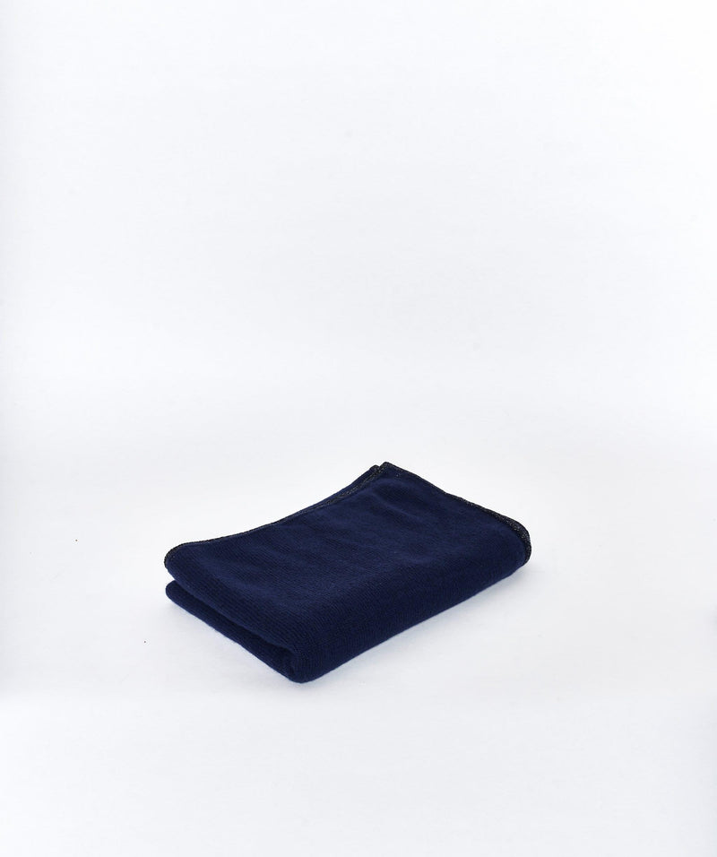 Chanel Chanel cashmere royal blue scarf and hat set with navy CC logo