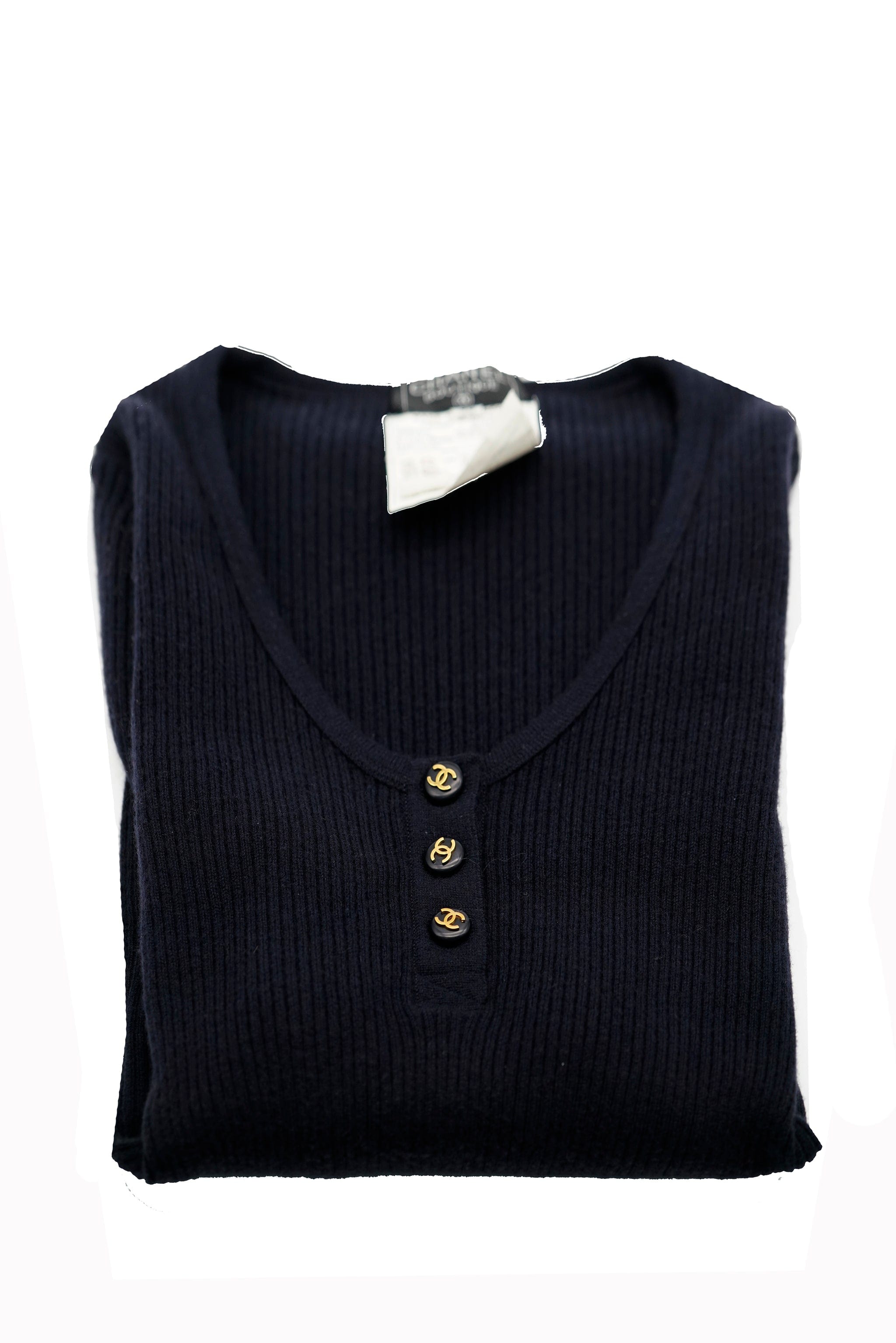 Chanel Chanel CC Buttons Cashmere Sweater  ASL6383