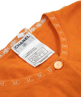 Chanel Chanel CC Cashmere Cardigan Orange ASL5136