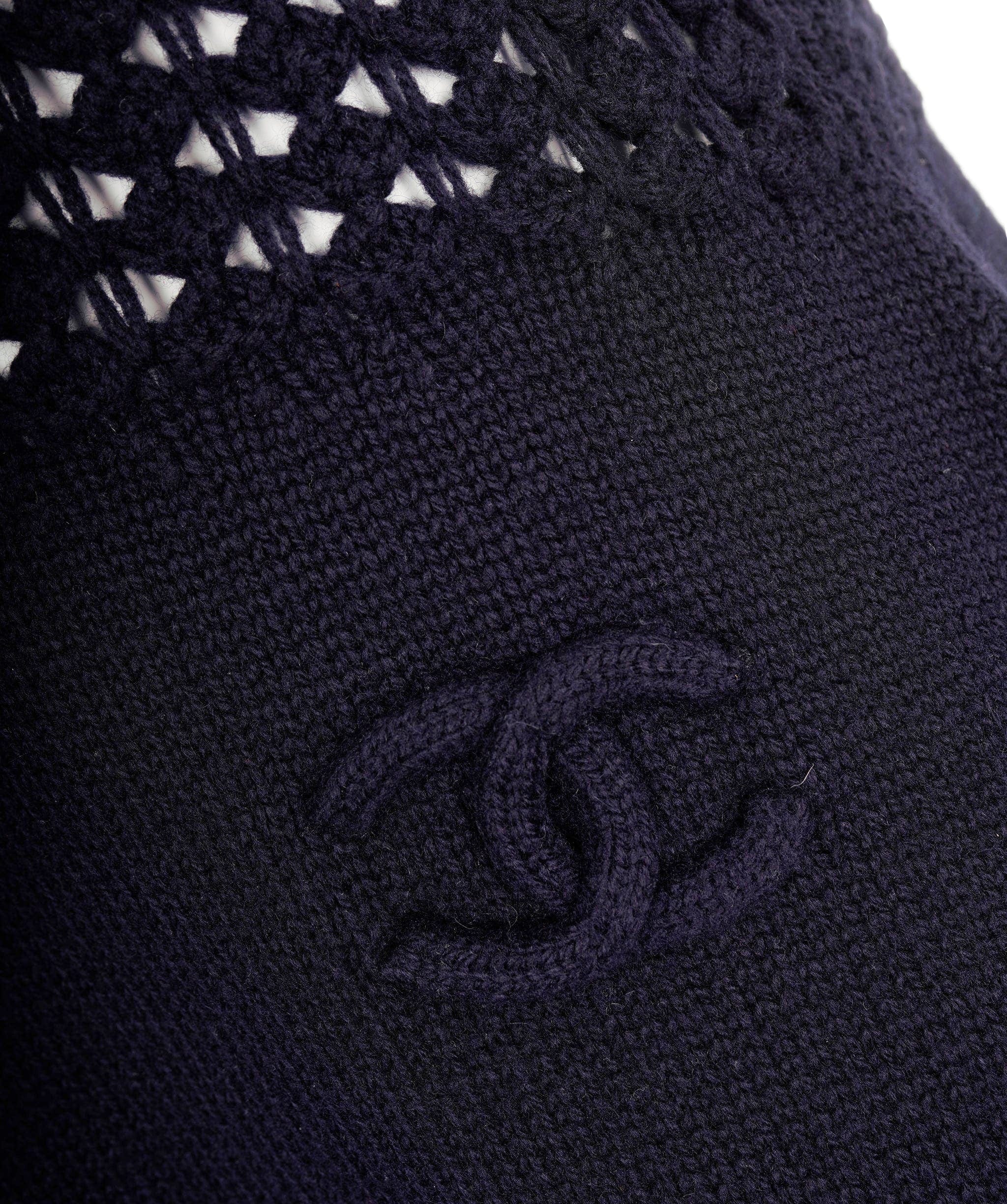 Chanel Chanel CC Cashmere Dress in Navy ASL5143
