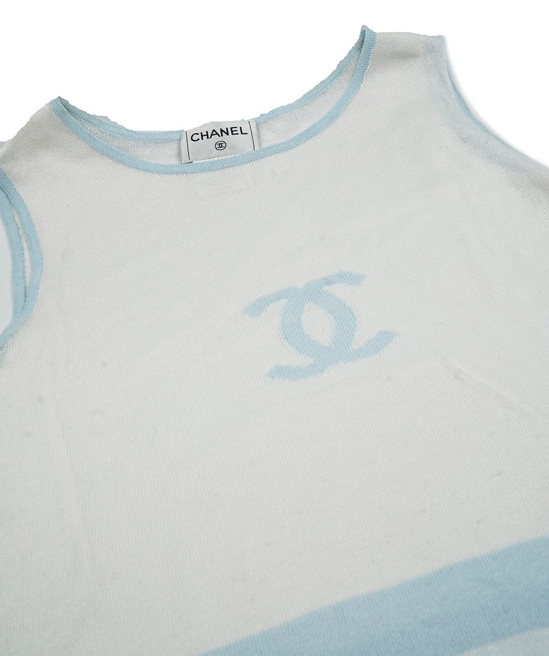 Chanel CC Summer Knit Top Blue ASL5028 – LuxuryPromise
