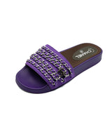 Chanel Chanel Chain Sandals Purple RJC1365