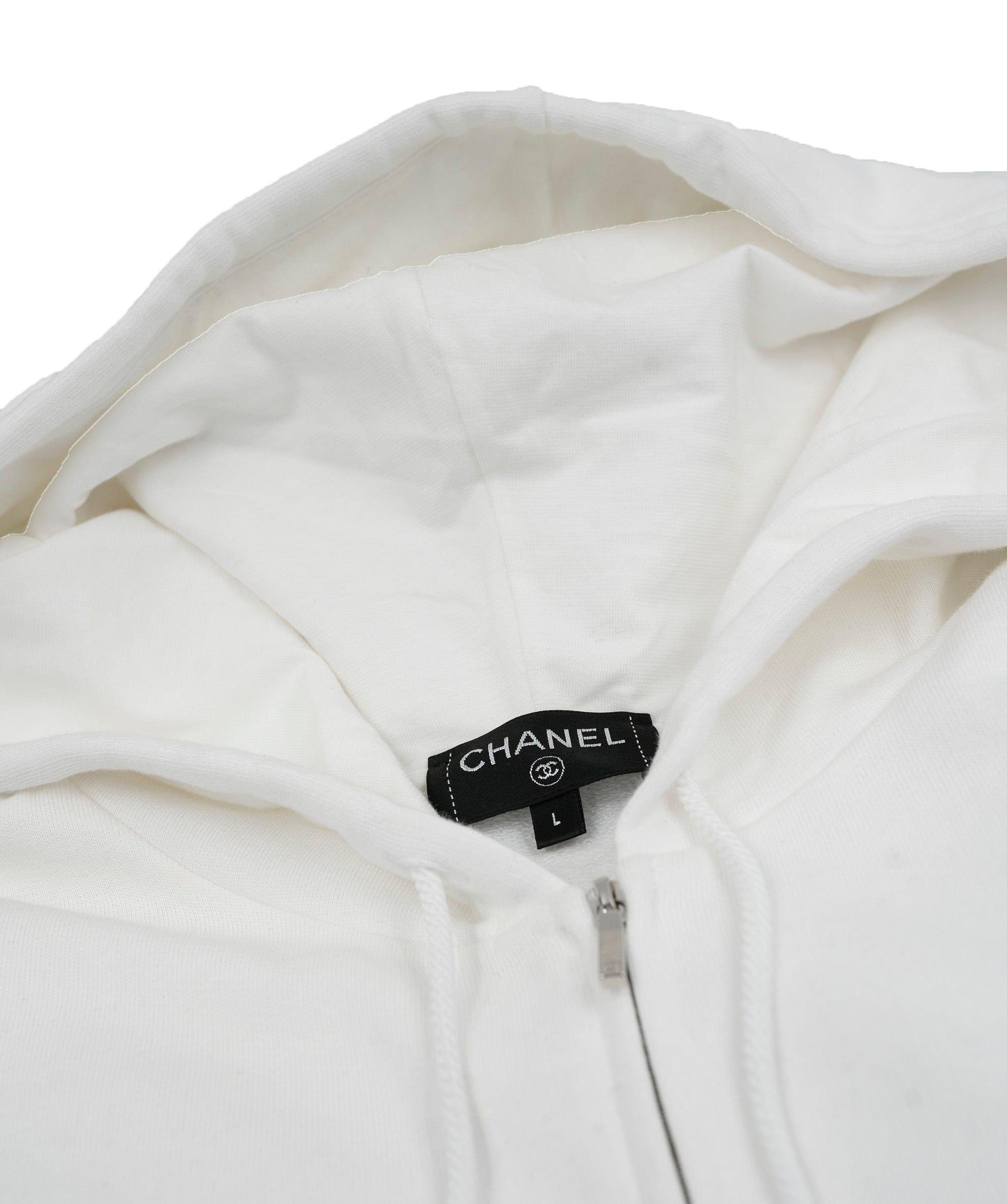 Chanel chanel coco chanel patchwork hoodie chanel white knit ALC0164