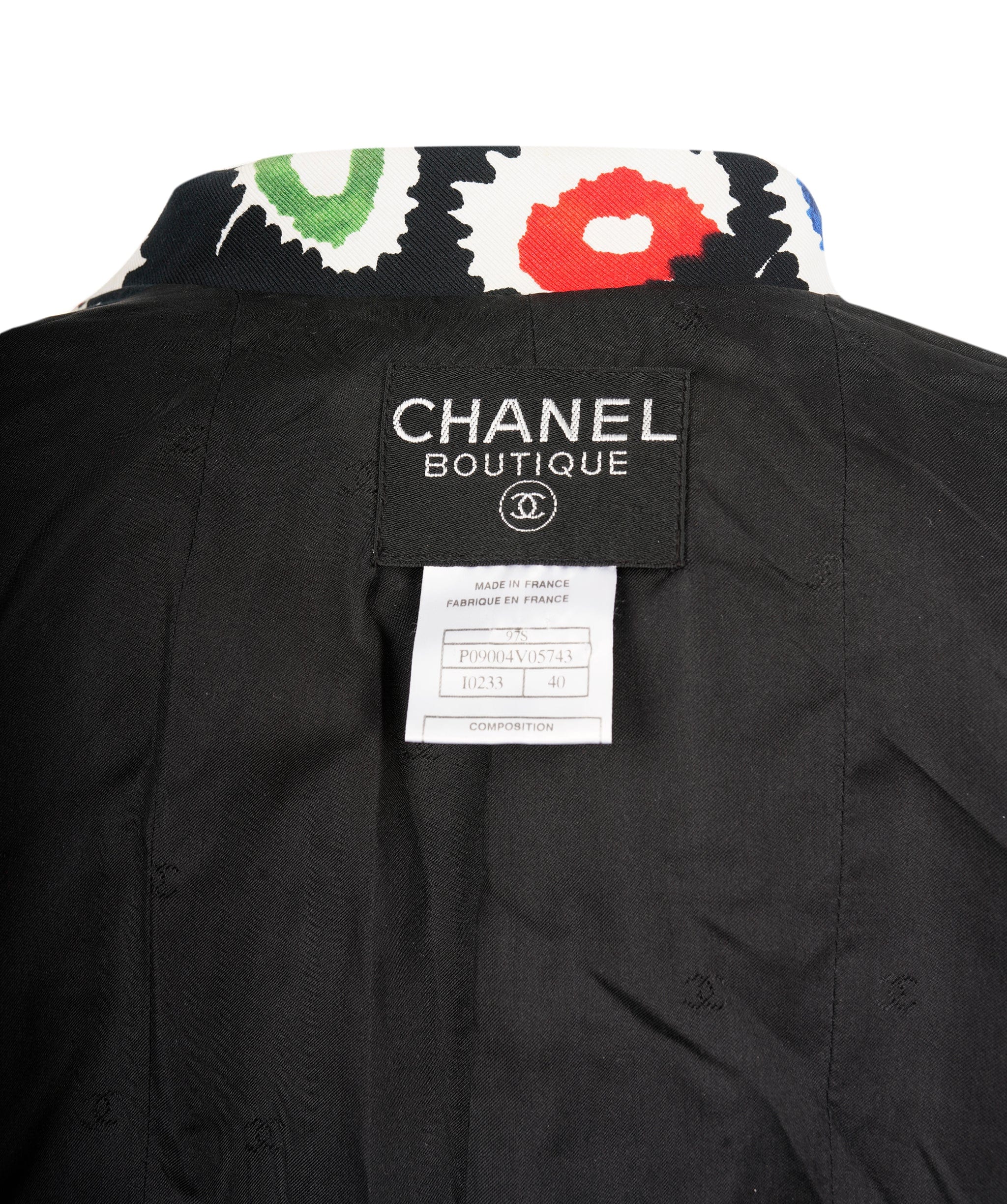 Chanel CHANEL "COCO" LOGO 1997 VINTAGE VIBRANT FLOWER LOGO JACKET - ASL4071