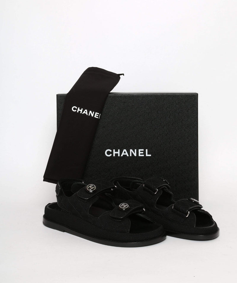 Chanel Chanel Dad sandals Black