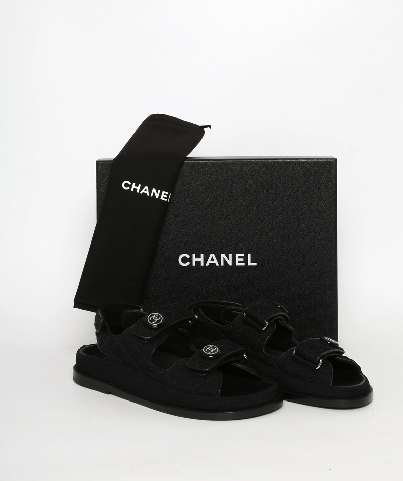 Chanel rhinestone sandals online
