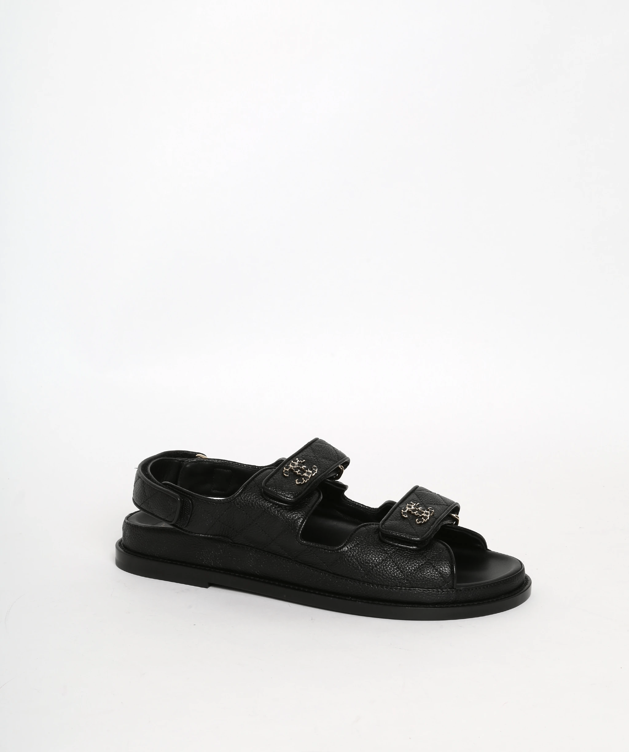 Chanel Chanel Dad sandals Black Caviar