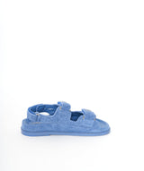 Chanel Chanel Dad sandals suede blue 37