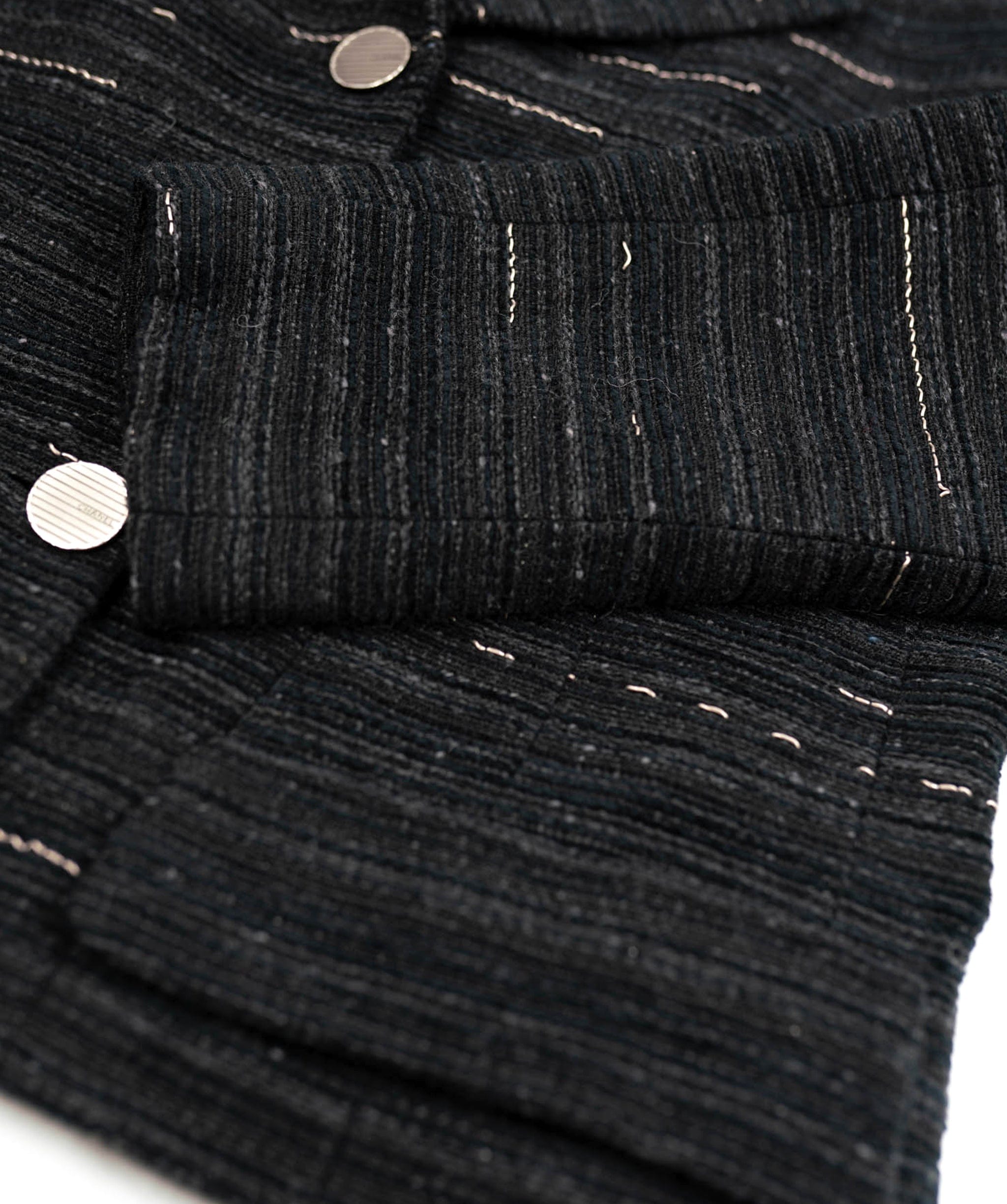 Chanel Chanel Dark Grey Tweed Jacket - AWL3840