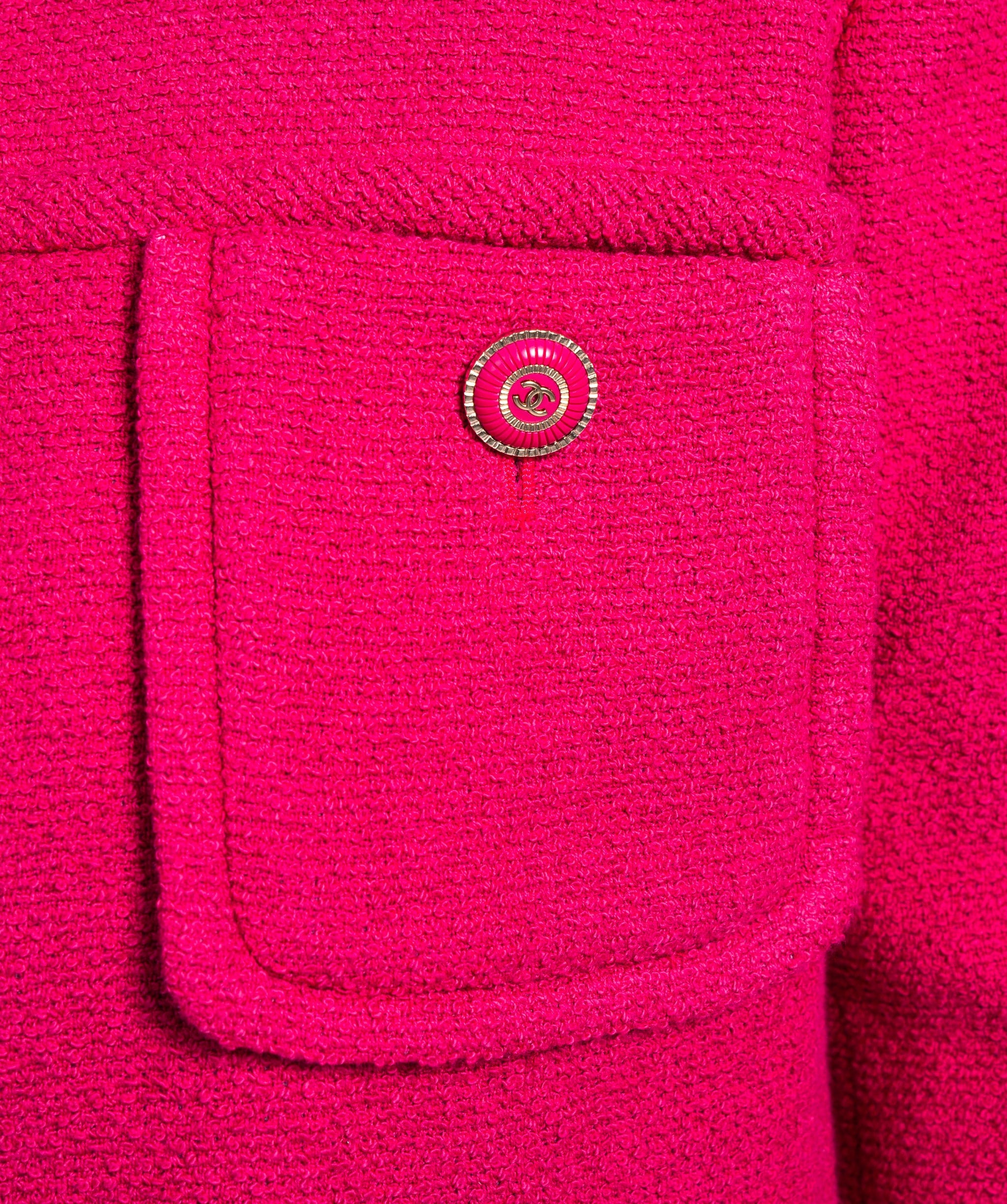 Chanel Chanel Hot Pink Tweed Blazer AGC1367