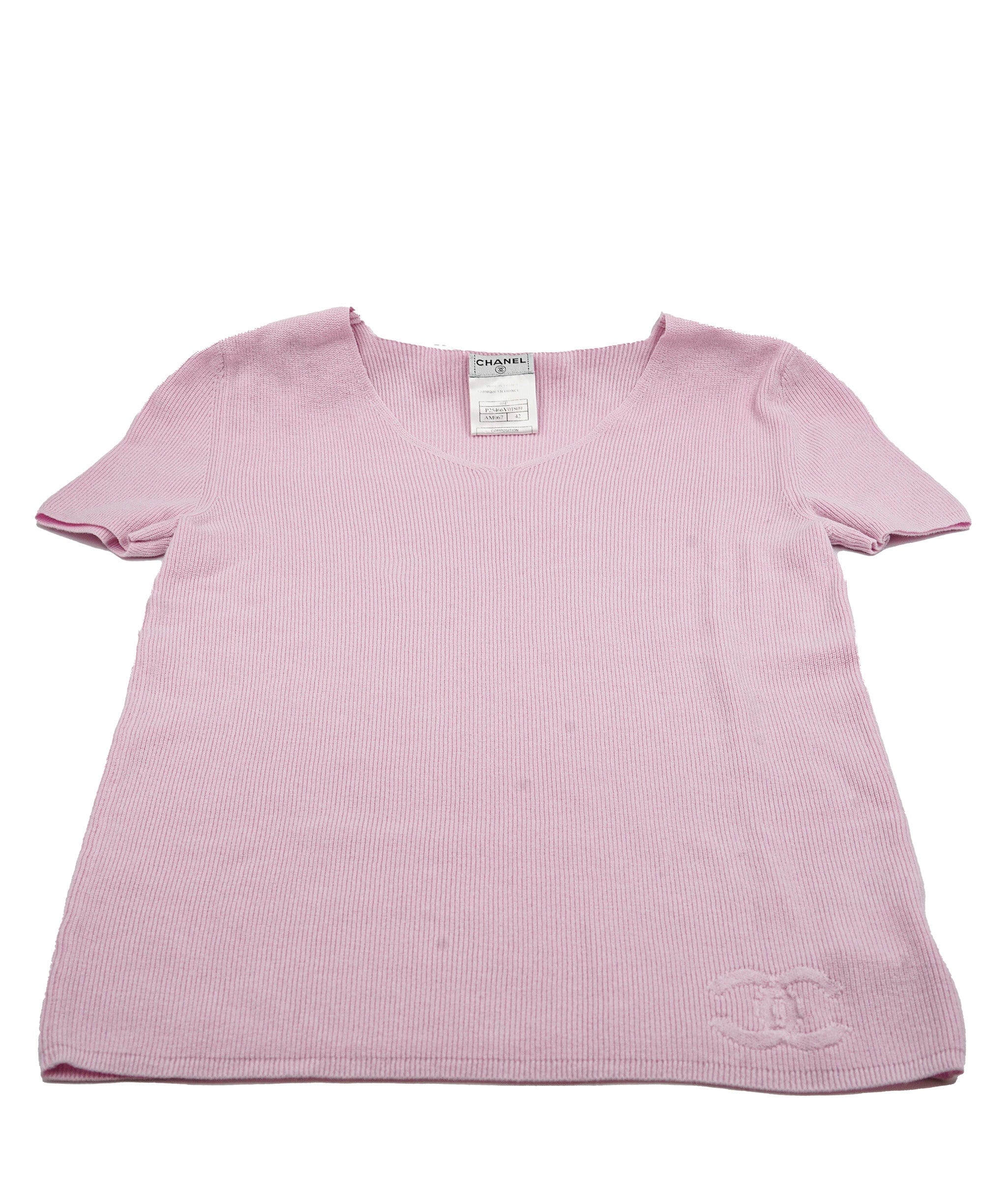 Chanel Chanel Knit Top Pink ASL5018