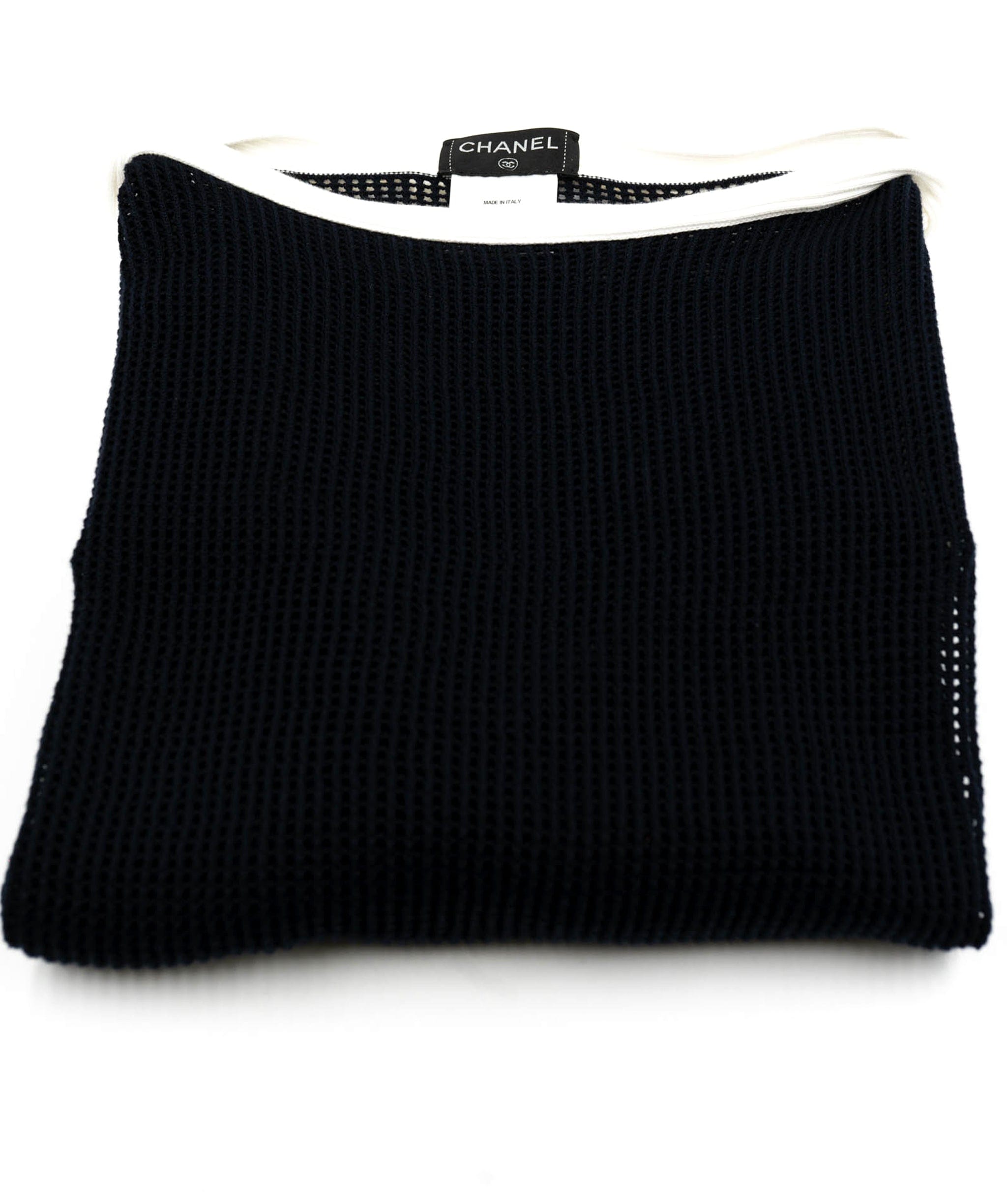 Chanel Mesh Knit Sweater Navy ASL4658 – Luxury Promise