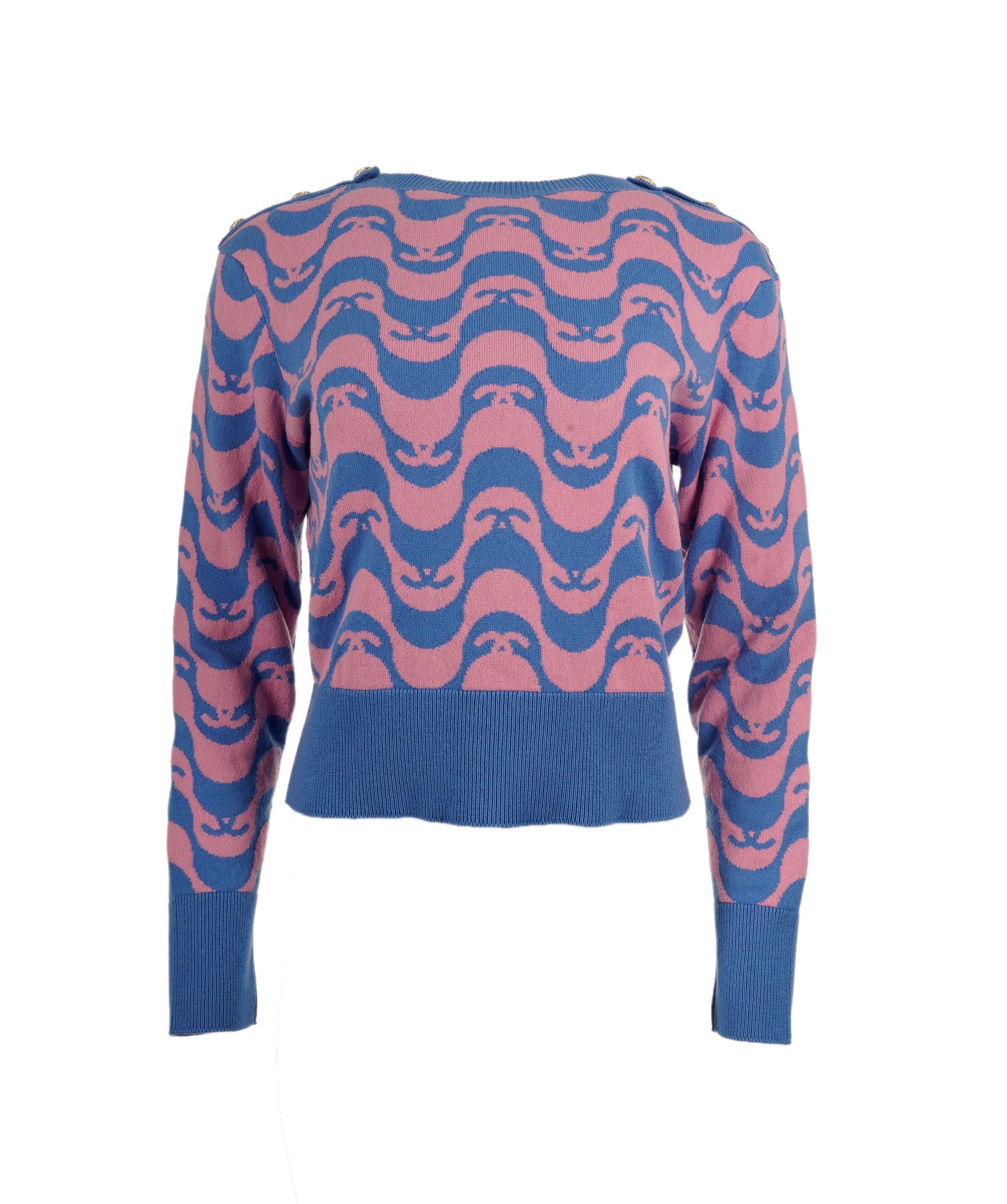 Chanel Chanel Paris Rio pullover pink blue ASL6508