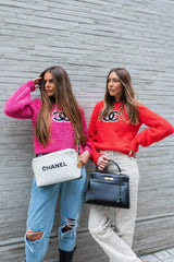 Chanel Chanel Pink CC Wool Jumper 38 AGC1033