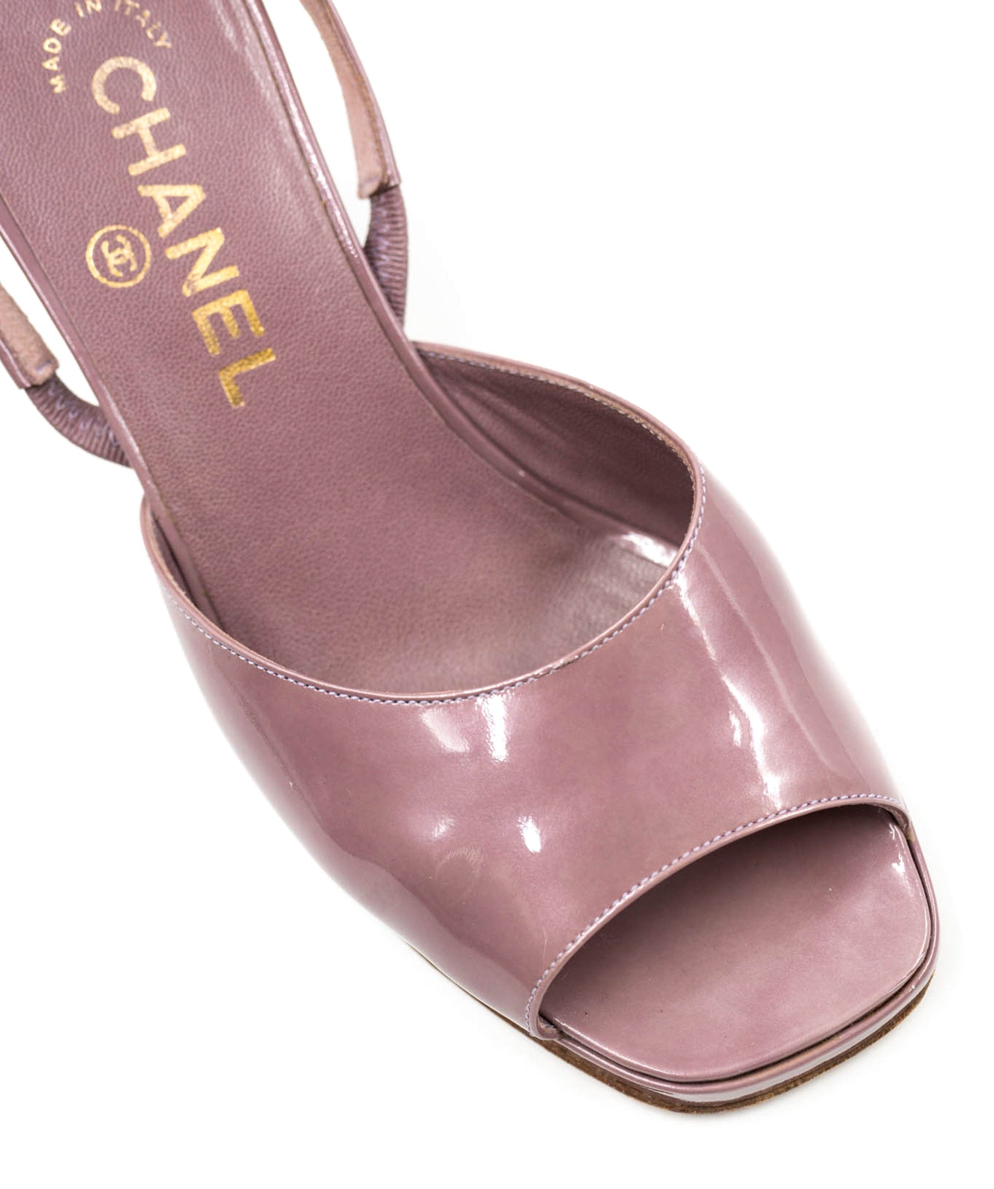 Chanel Chanel Pink Stacked heel Lilac Patent shoes Size EU 36.5 - AWC1761