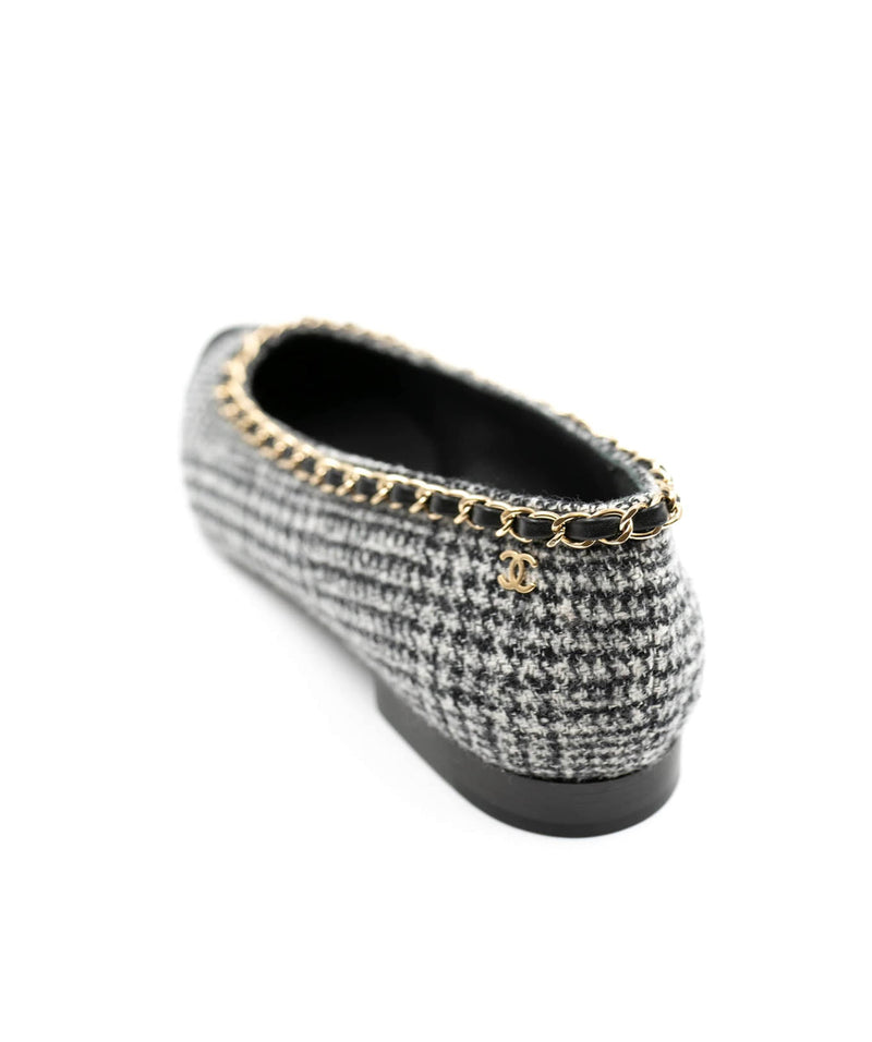 Chanel pointy toe tweed ballerina flats AJL0027 – LuxuryPromise